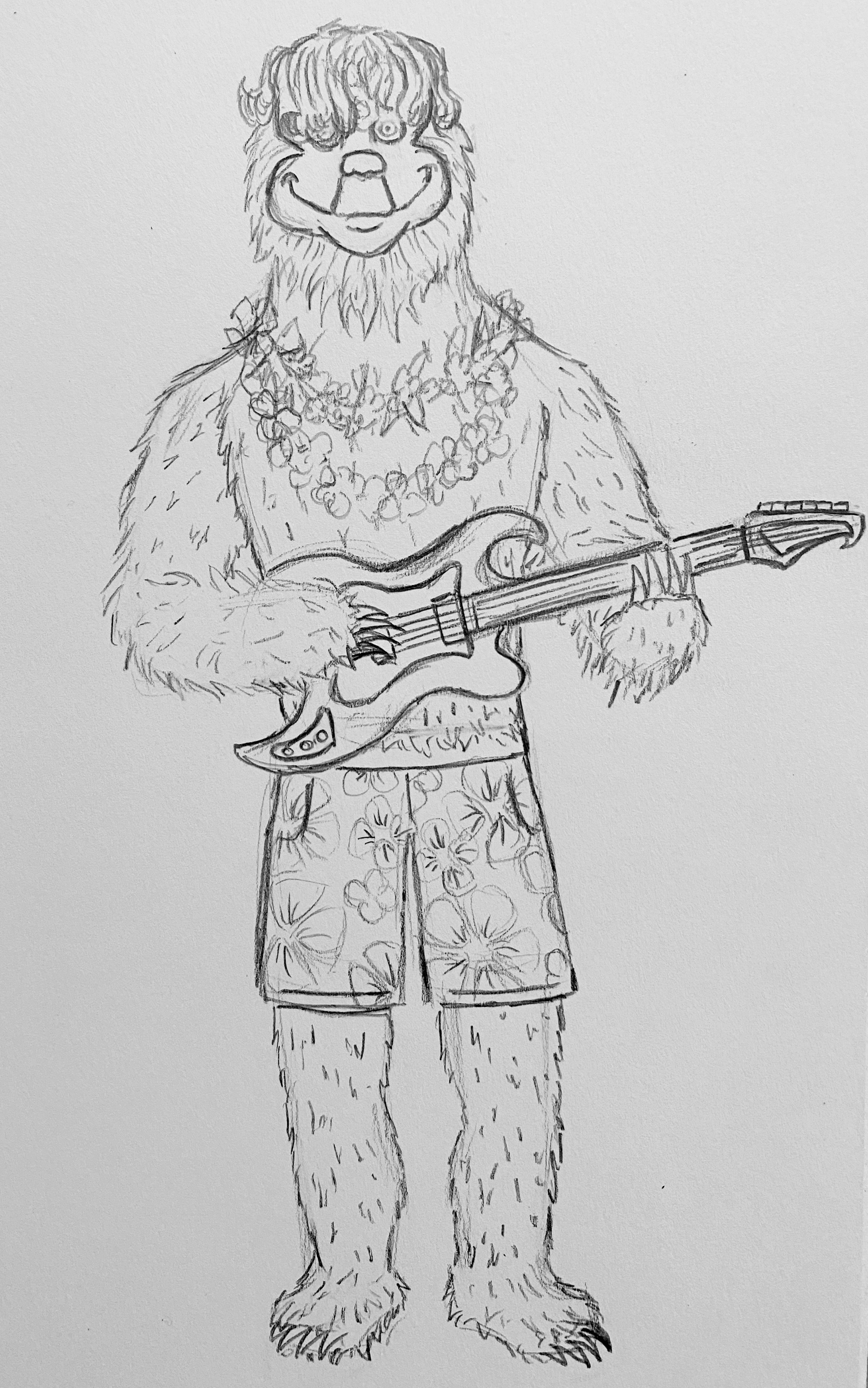 Standing Beach Bear