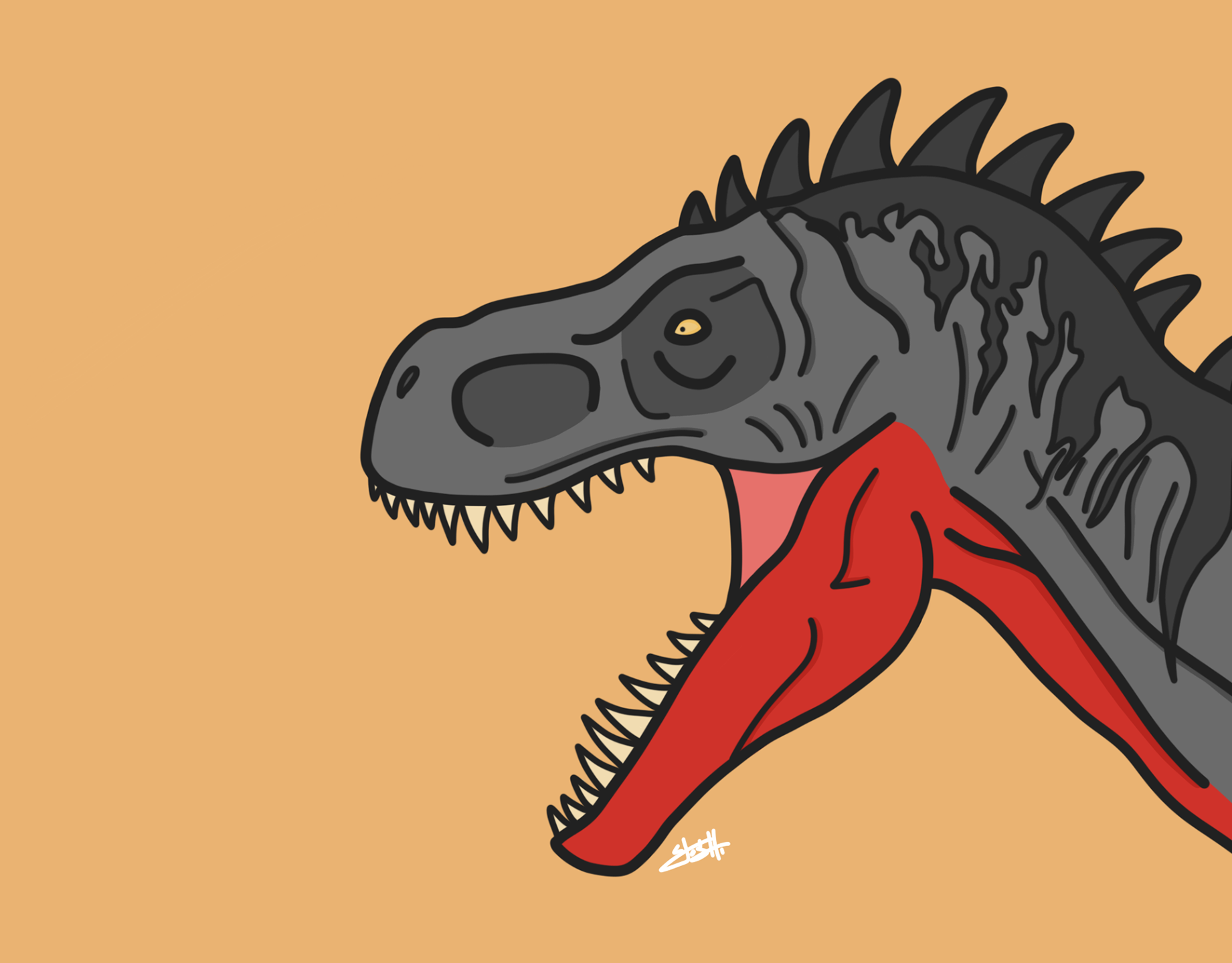 Spinosaurus VS T Rex - Jurassic Park 3 (COMO DESENHAR) - How To Draw  Spinosaurus VS T.Rex , tiranossauro rex desenho  