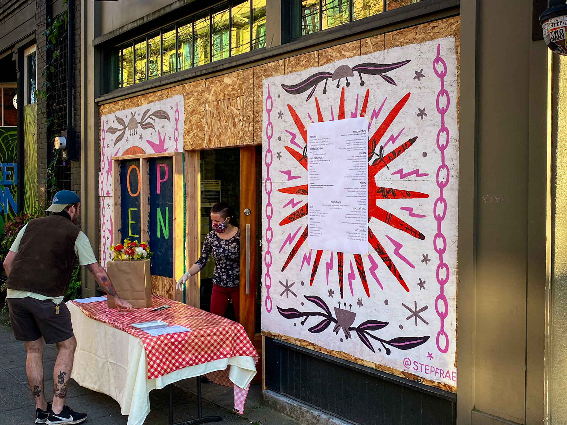 bitterroot bbq - Mural by @stepfrae