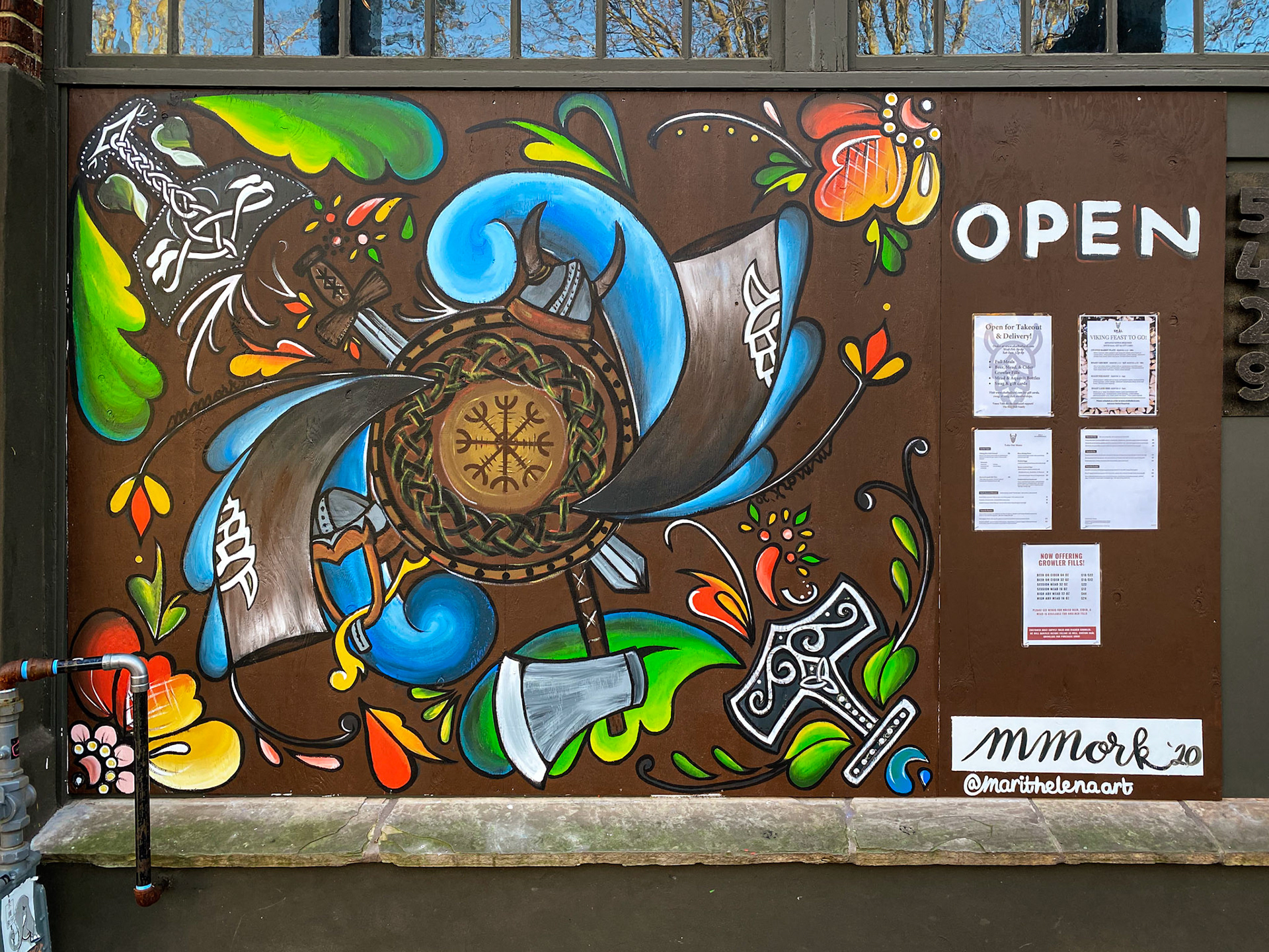 Skal - Mural by @mmork and @marithelenaart