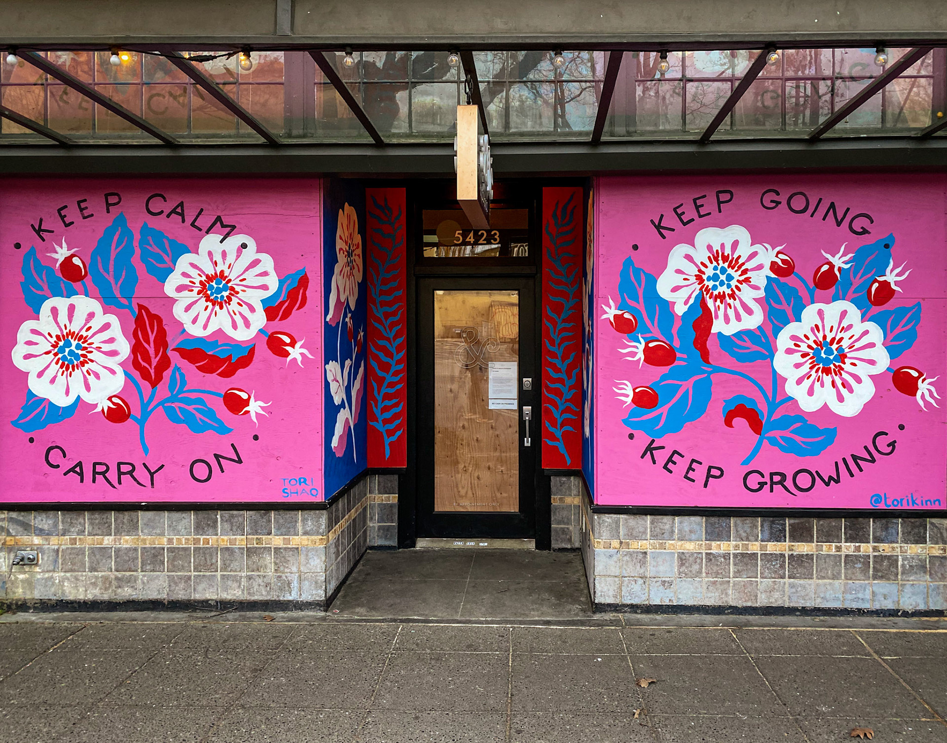 a & be bridal - Mural by @torikinn