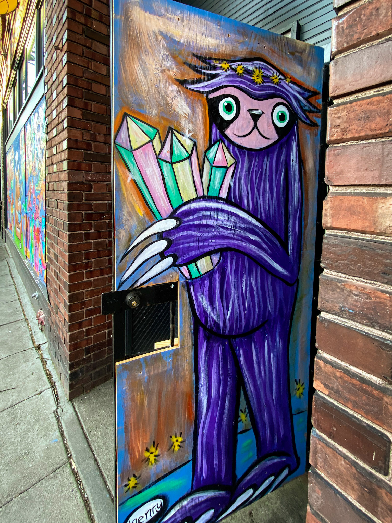 Dandelion Botanical and Lucky Vintage - Mural by Henry