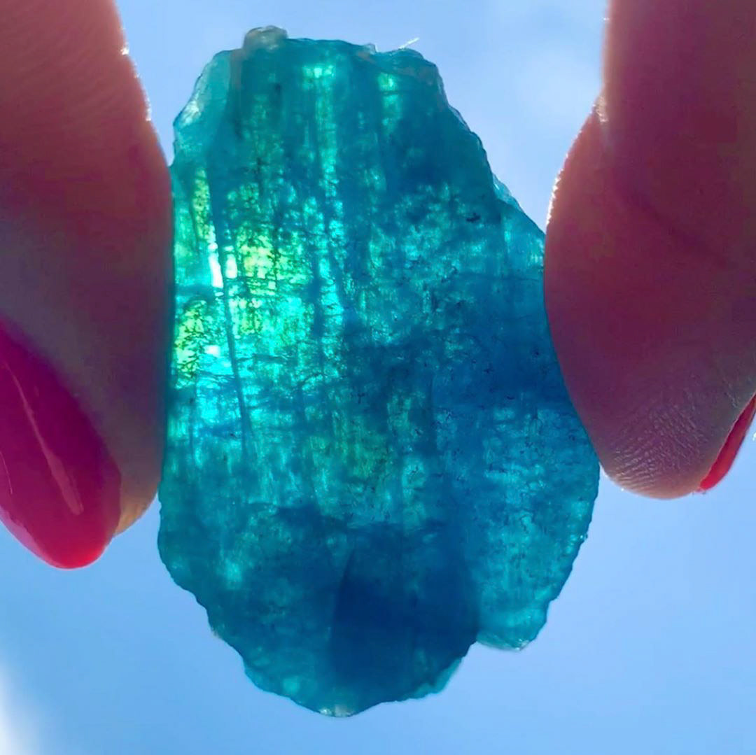 blue apatite