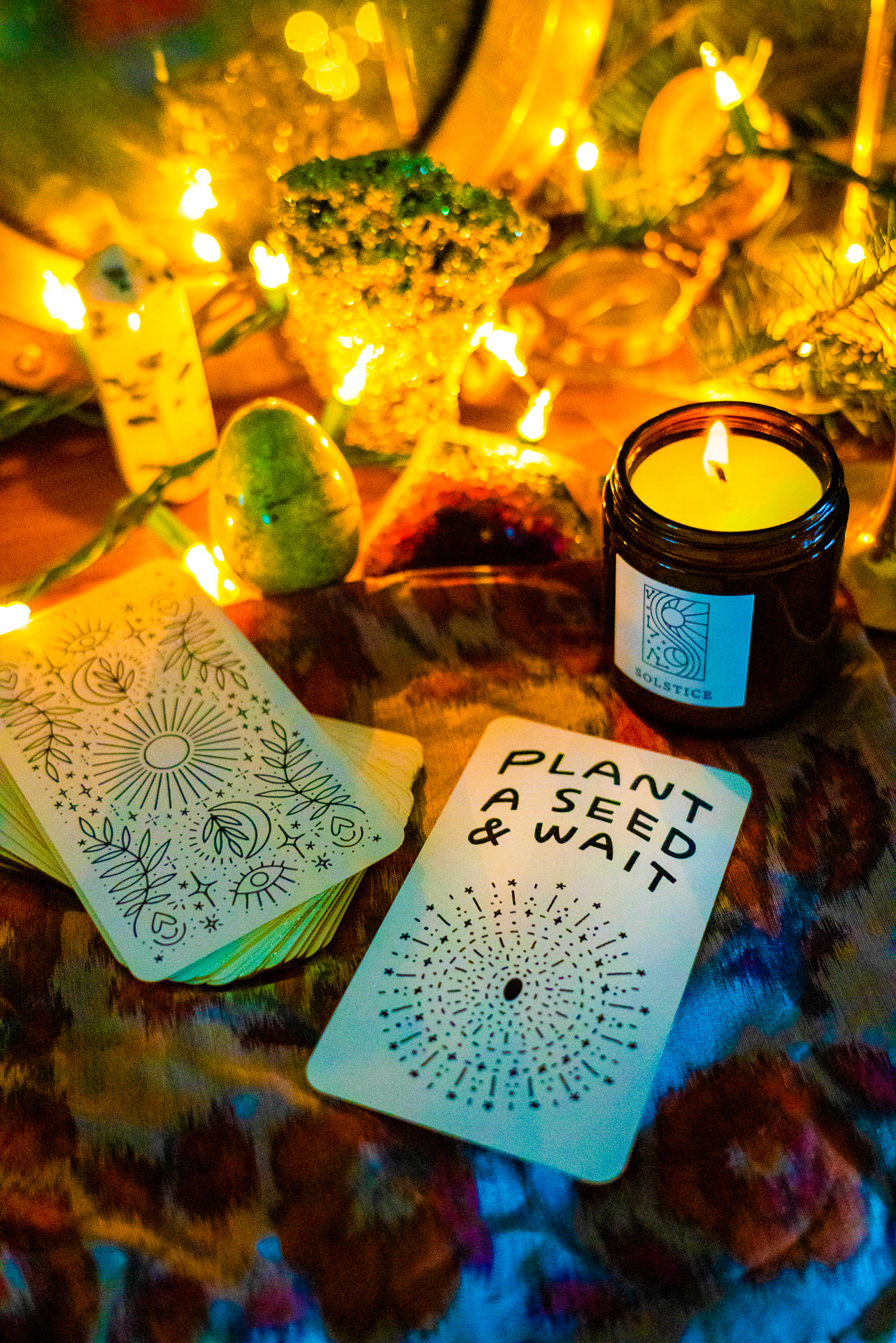 candles + decks