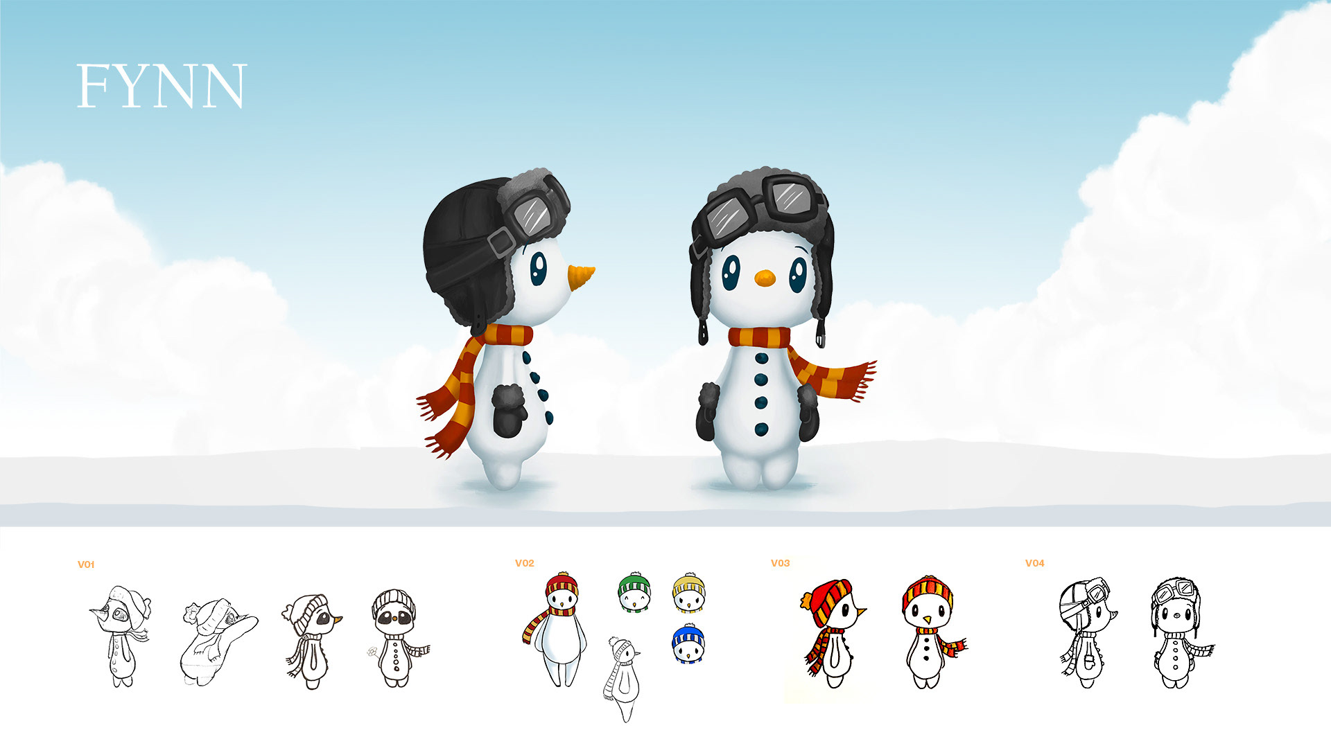 Fynn | Character Design | Paper & Krita | Design V02 by Elena Zigelli