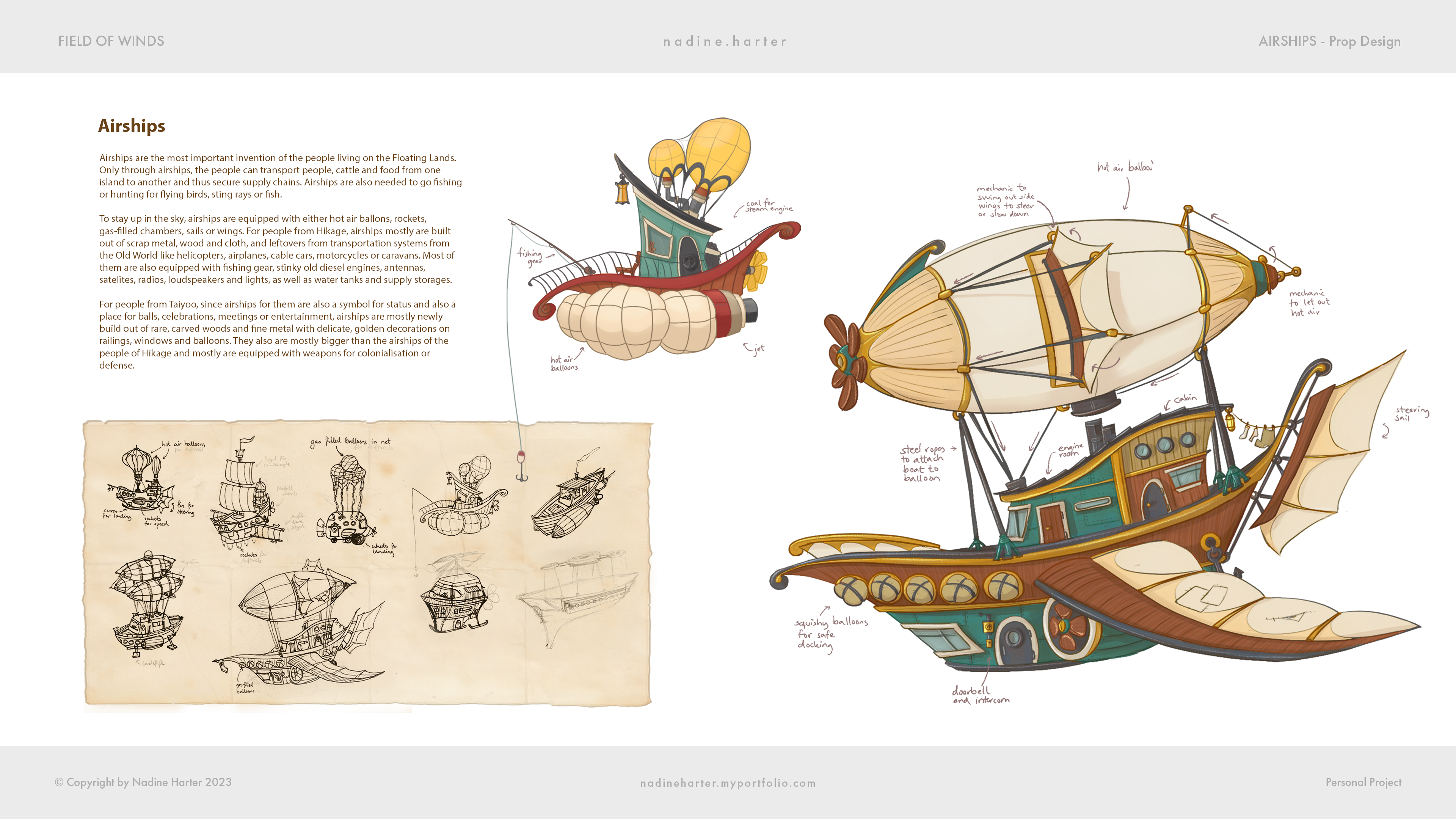 Airships | Prop Design | Adobe Photoshop