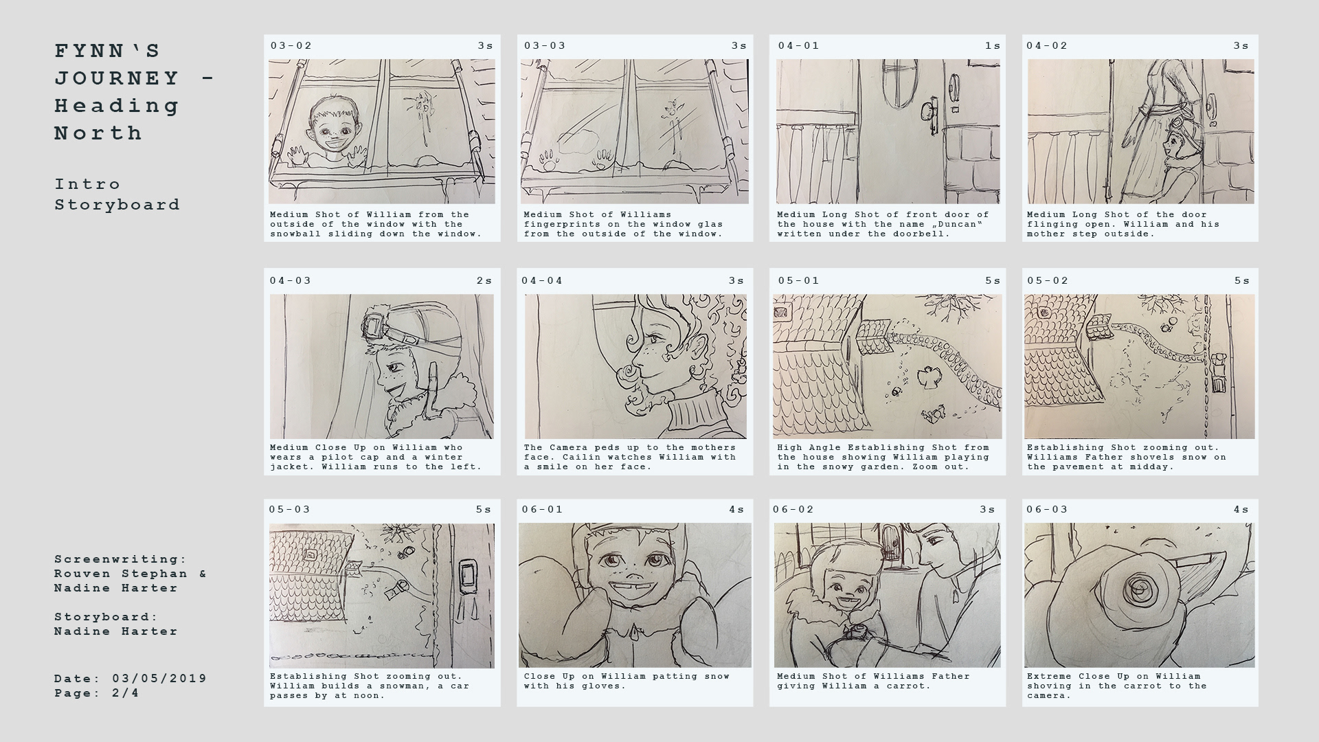 Intro | Storyboard Part 02 | Ink & Adobe Photoshop