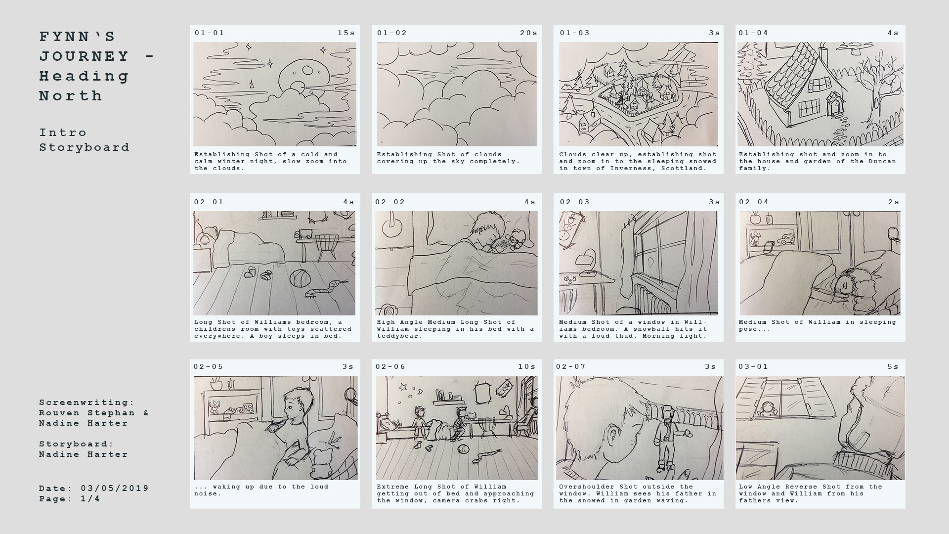 Intro | Storyboard Part 01 | Ink & Adobe Photoshop