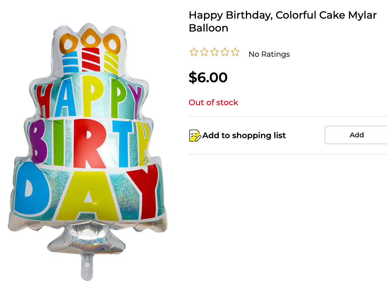Product Listing on DollarGeneral.com
