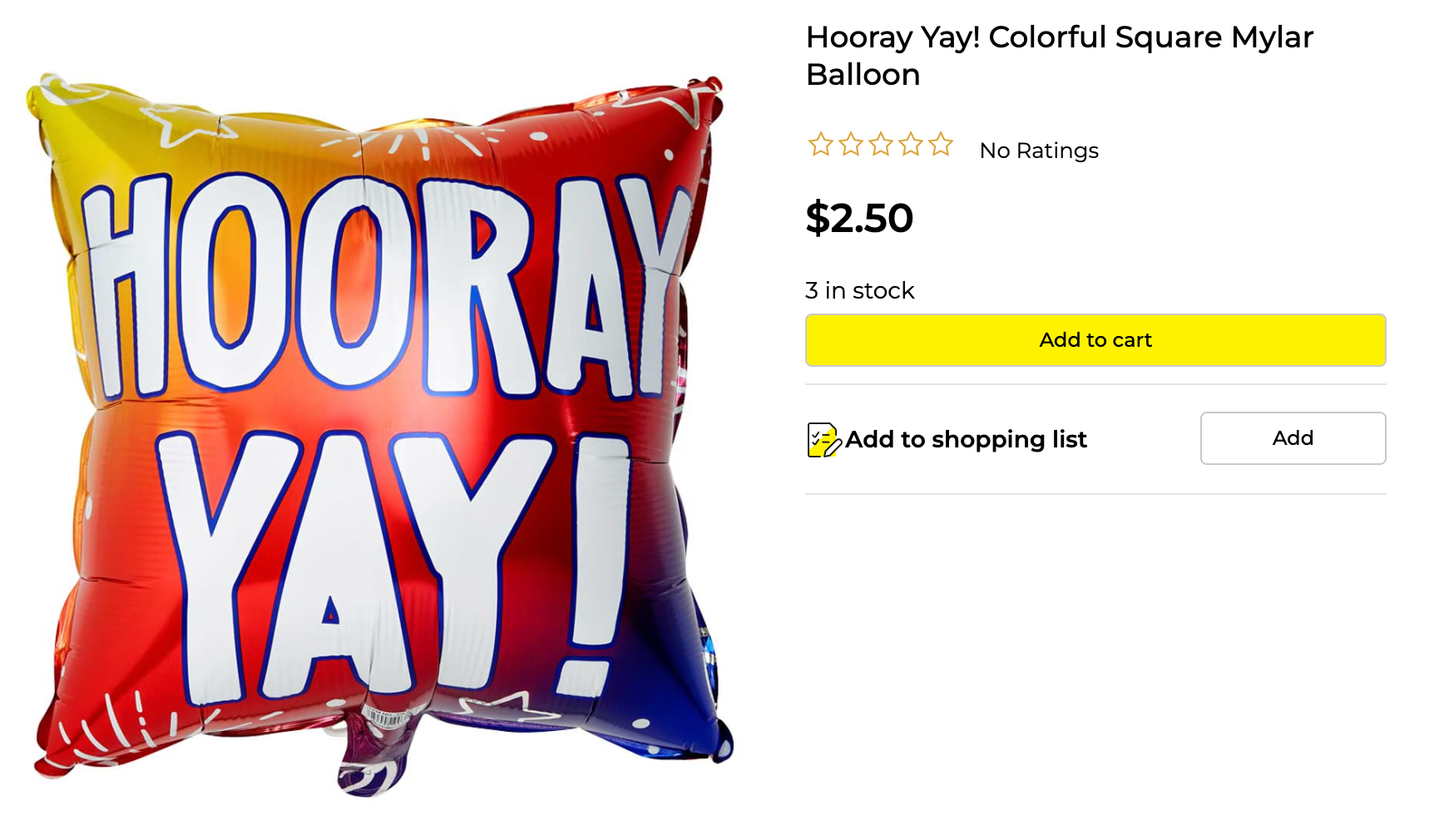 Product Listing on DollarGeneral.com