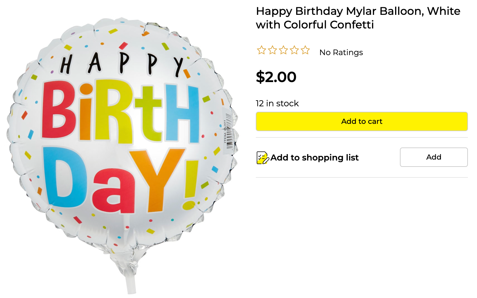 Product Listing on DollarGeneral.com