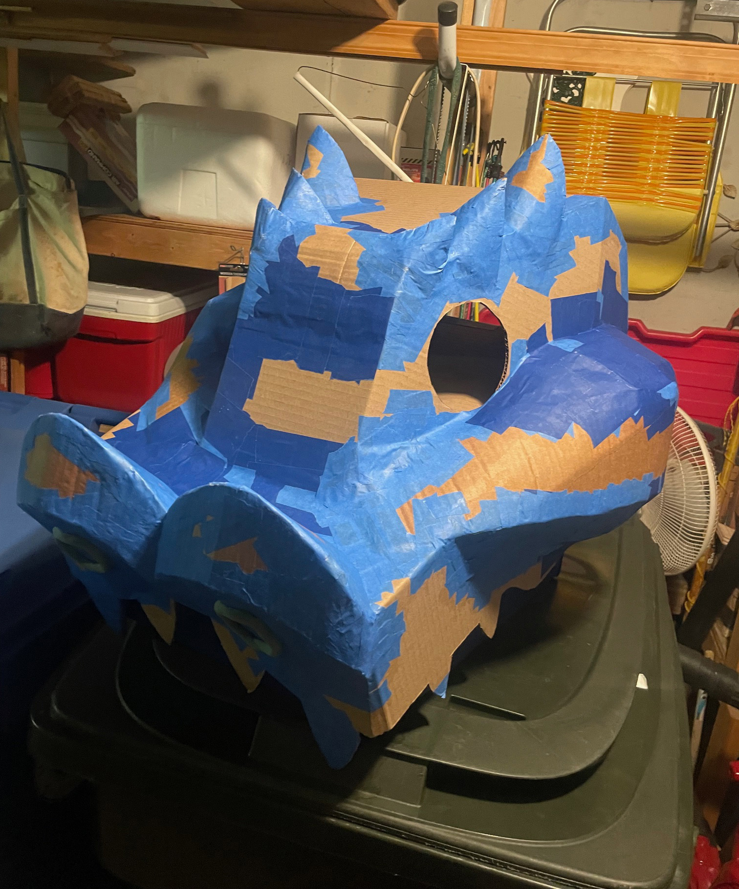 In Progress Photo - Blue Head