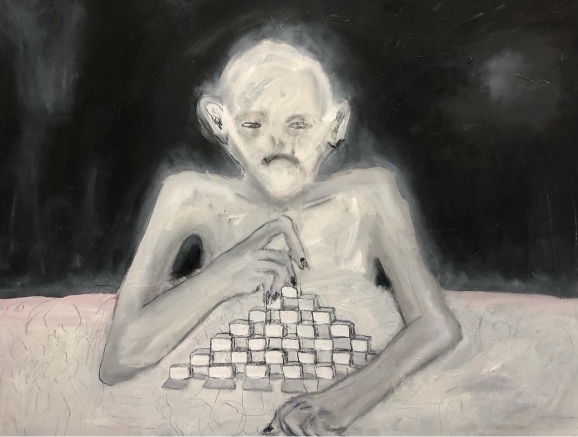 russian sugar dream 60x80 oil and charcoal on canvas