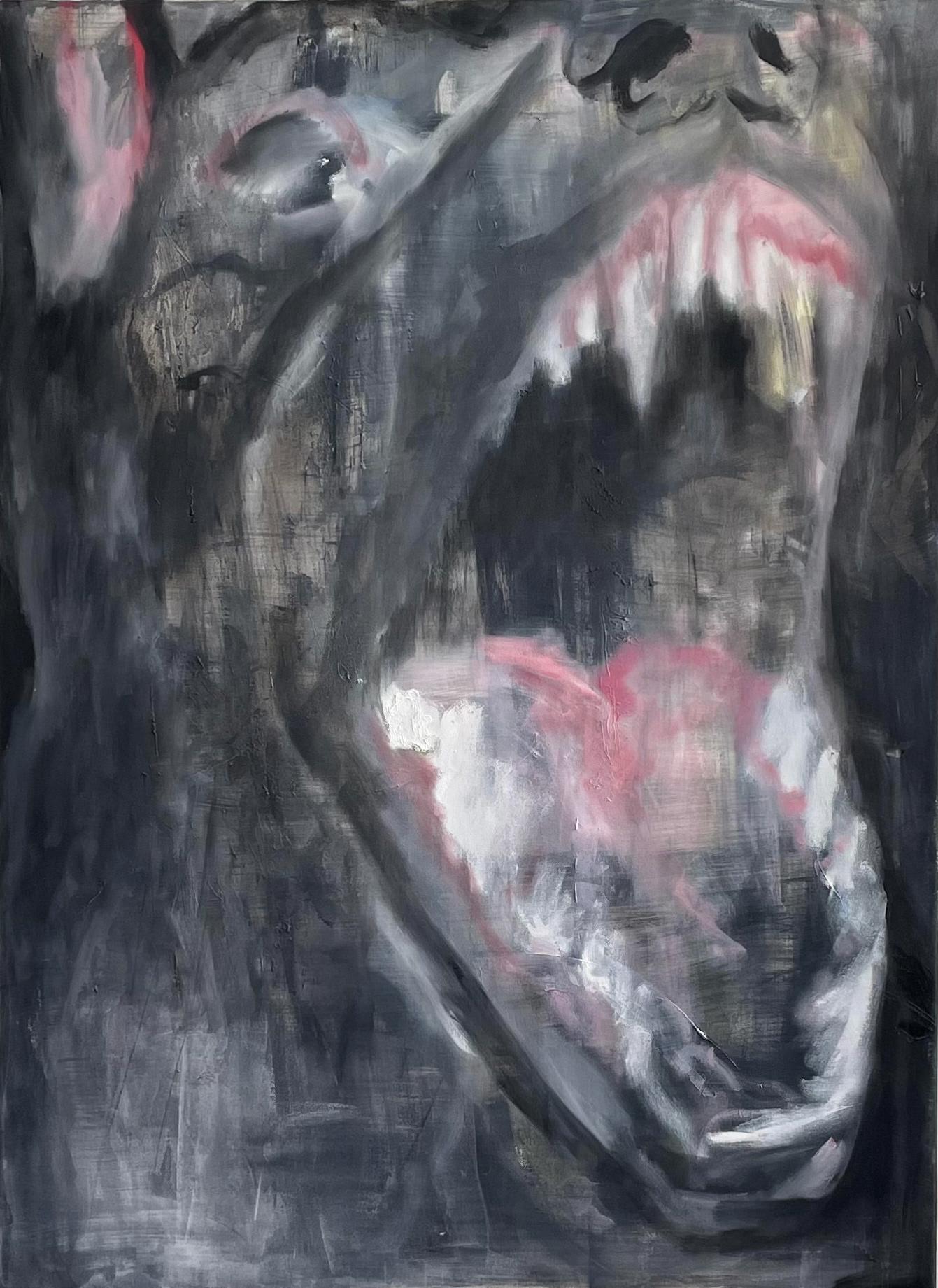 a dog , 150x110, oil on canvas