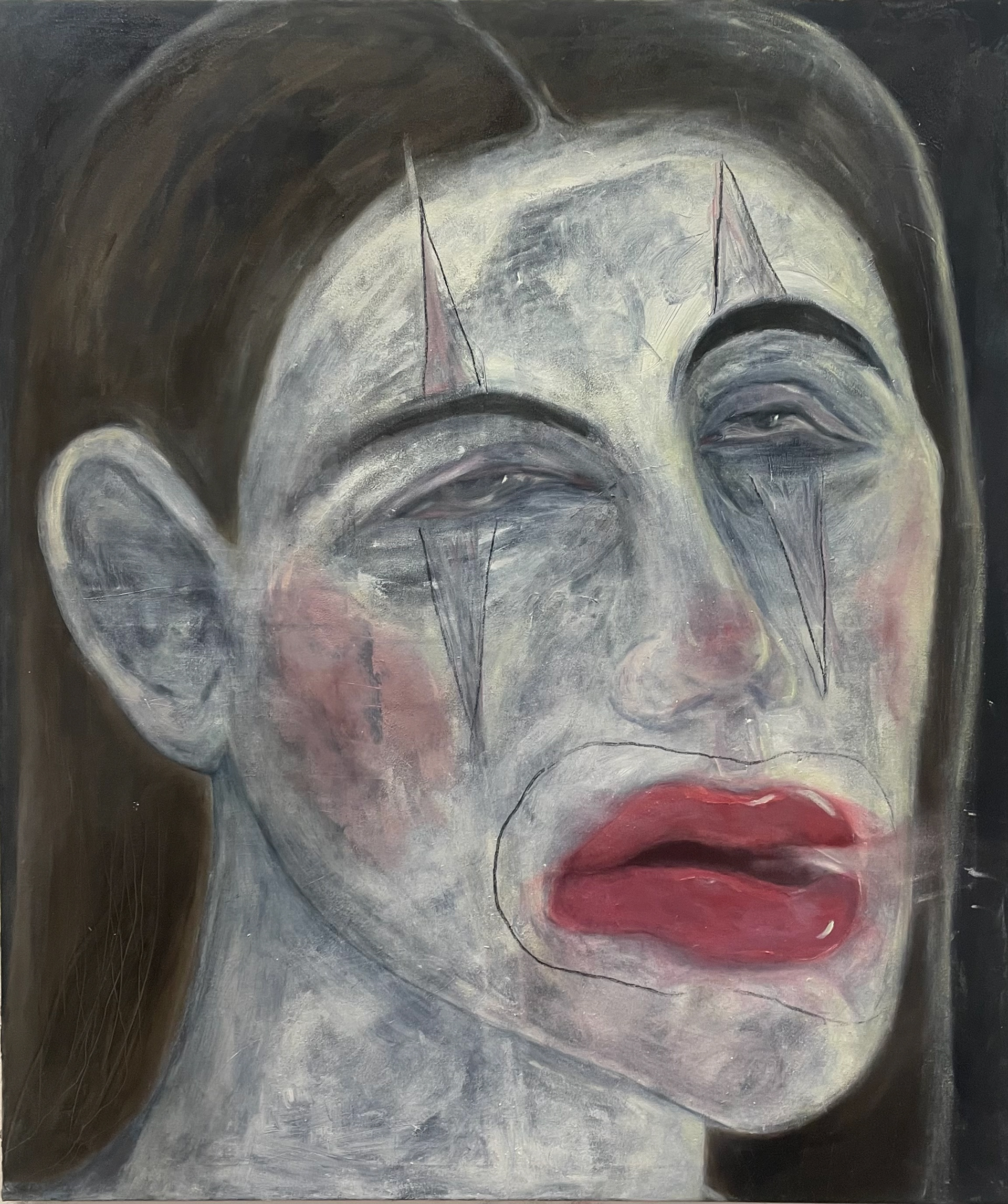 all i had i gave, 130x105, oil and charcoal on canvas