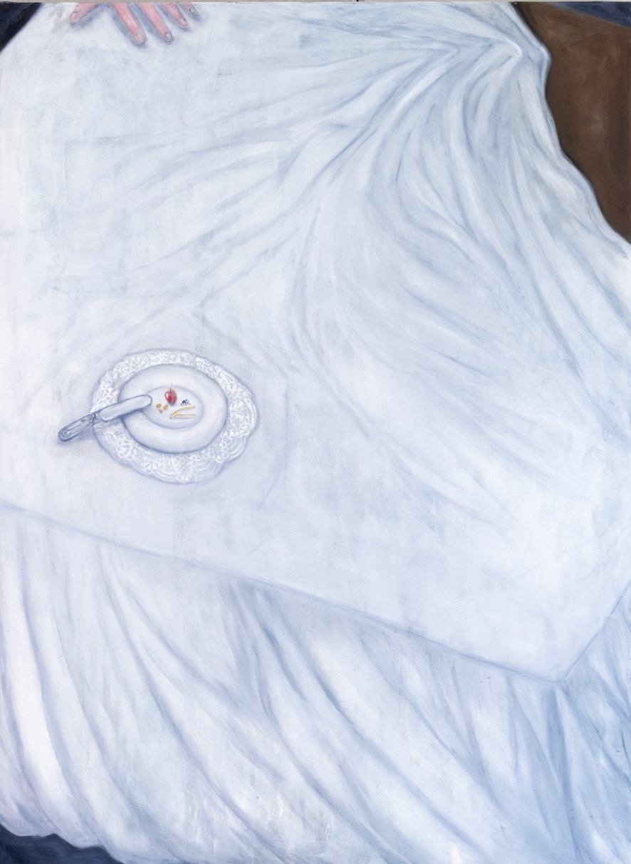 farewell dinner, 150x110, oil on canvas. Photo by Sophie Pölzl