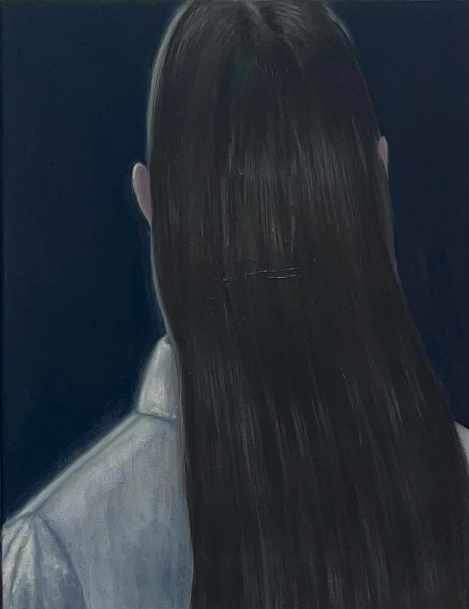 someone watching me, 42x32, oil on canvas