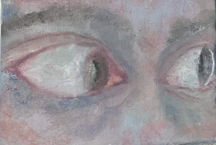 blink blink 13x17 oil on canvas