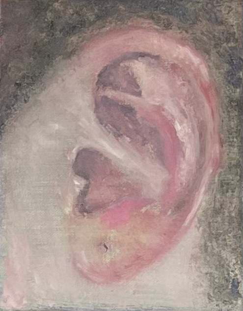 the ear 17x13 oil on canvas