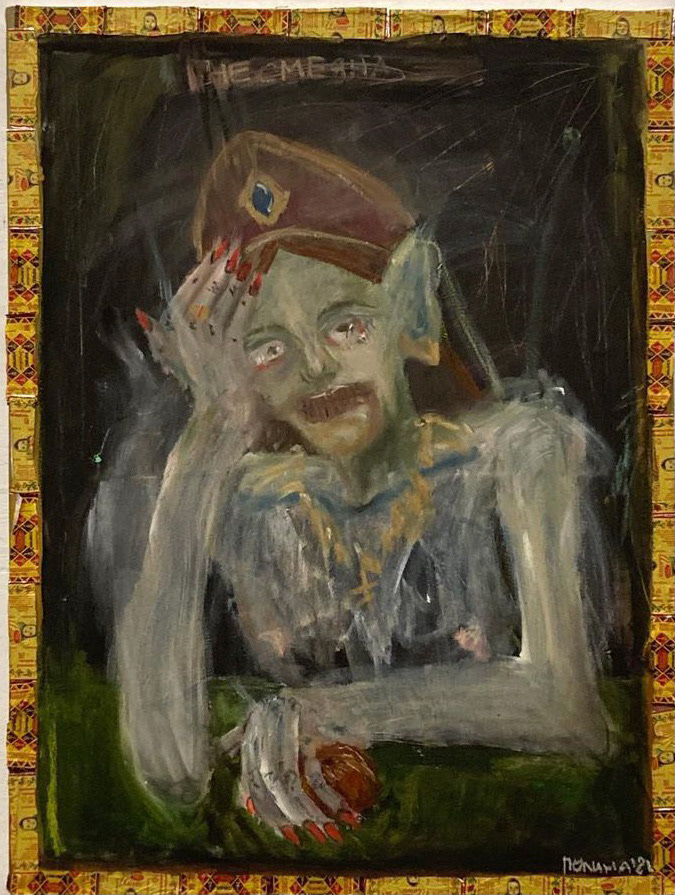 Princess Who Never Smiled, 2021 80x60 mixed technique on canvas