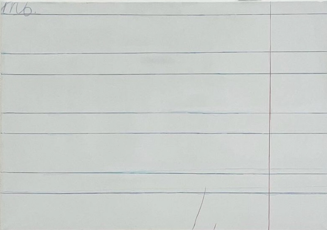 same mistake 70x100 acryl and pencils on canvas