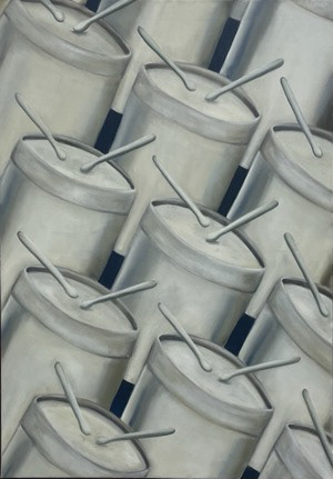 the marchers 100x70 oil on canvas