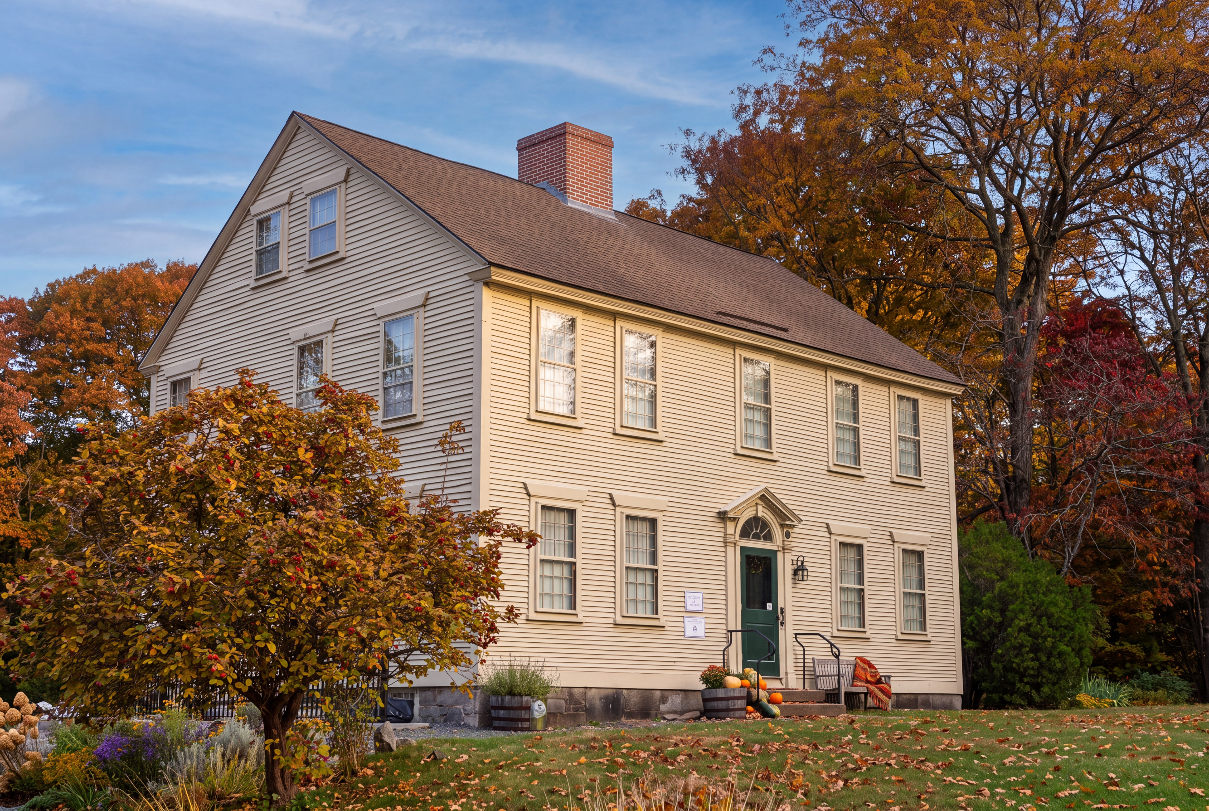 Colonial Heritage in Fall Colors
