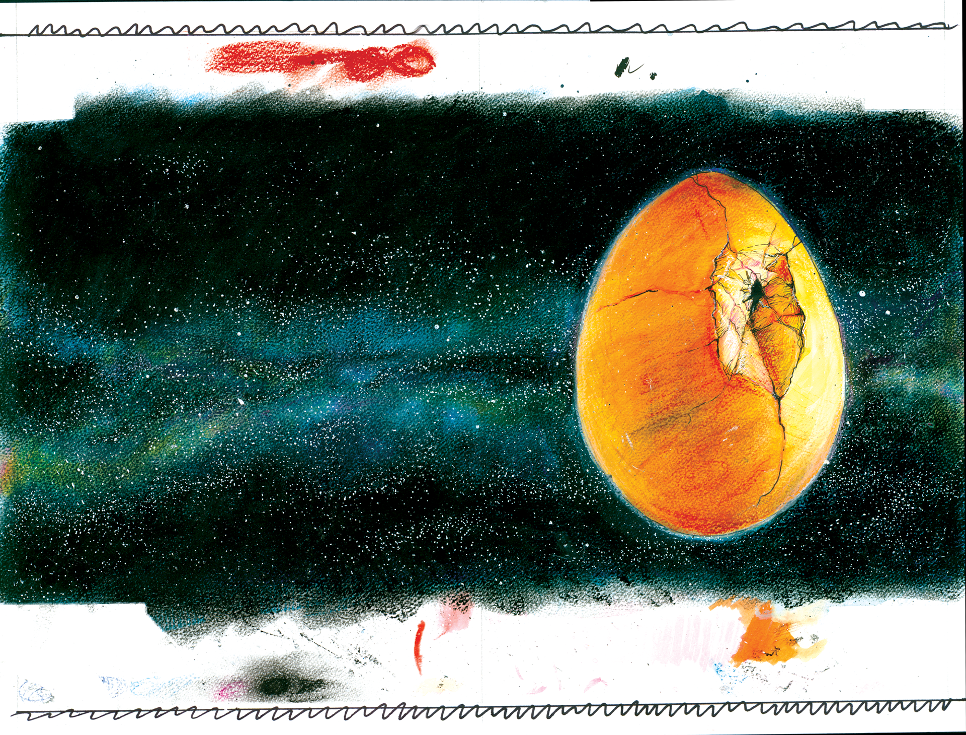 Original Painting for album wraparound cover