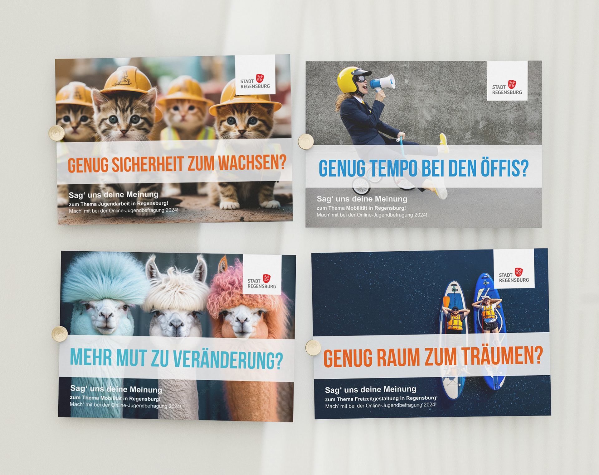 Postkarten als Mini-Serie