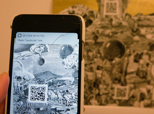 Read the QR and jump to another dimension