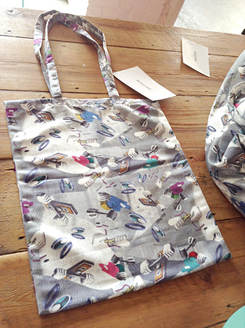 Textile on a tote bag