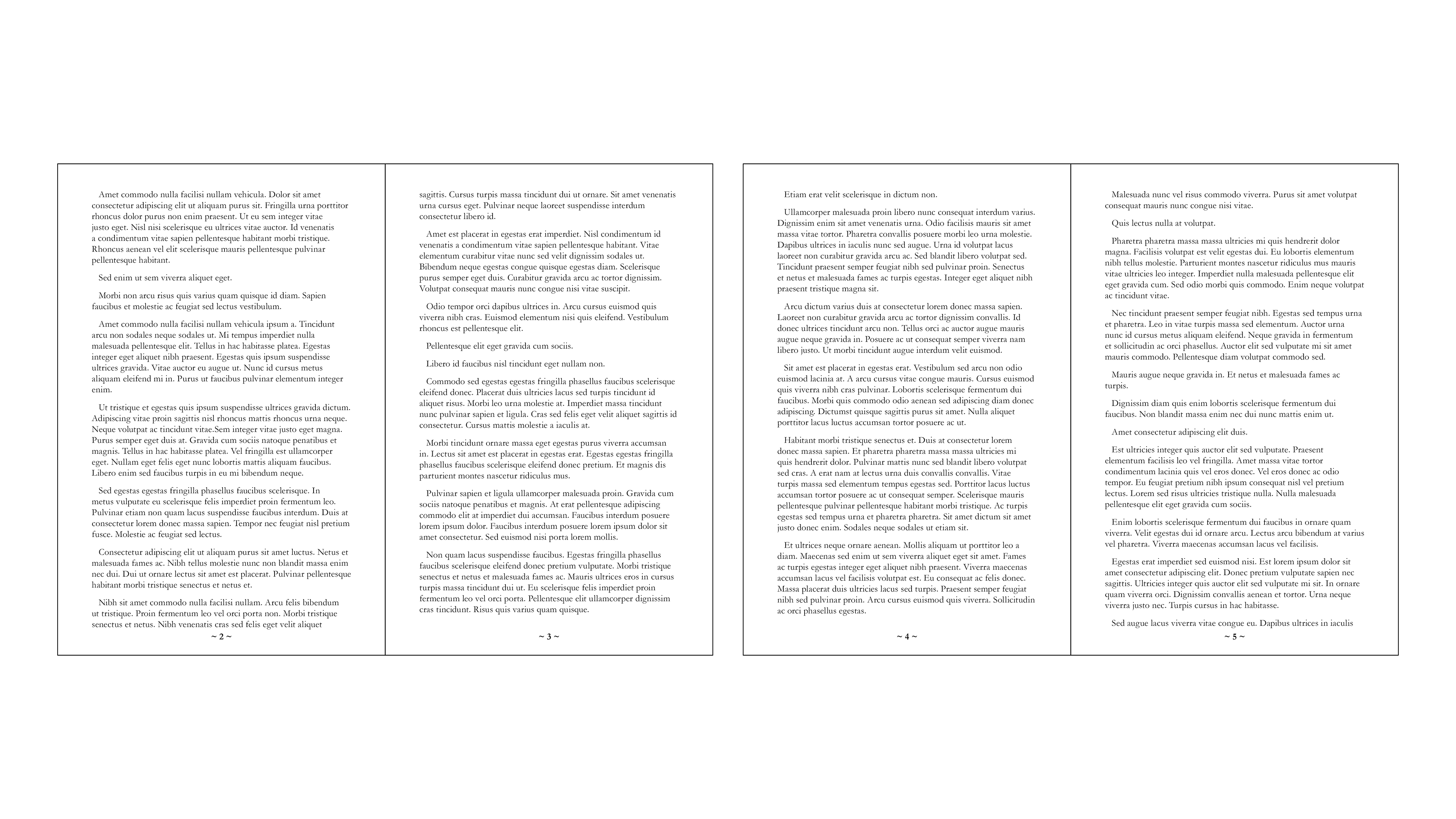Book 1 - Inner Pages (Pages 2 - 5)