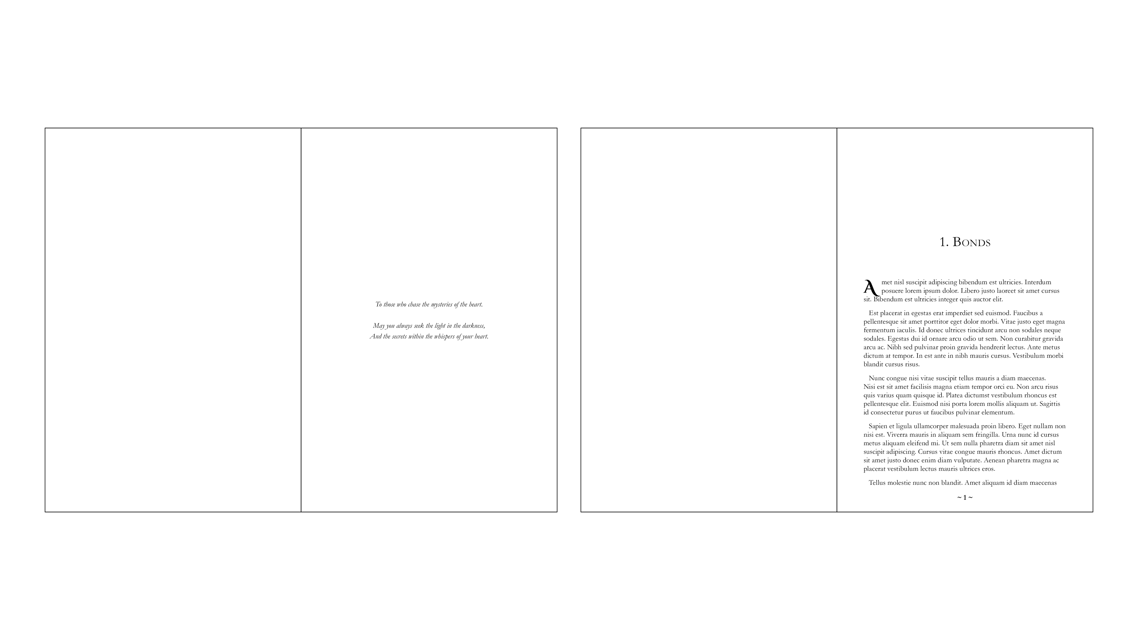 Book 3 - Inner Pages (Dedication & Page 1)