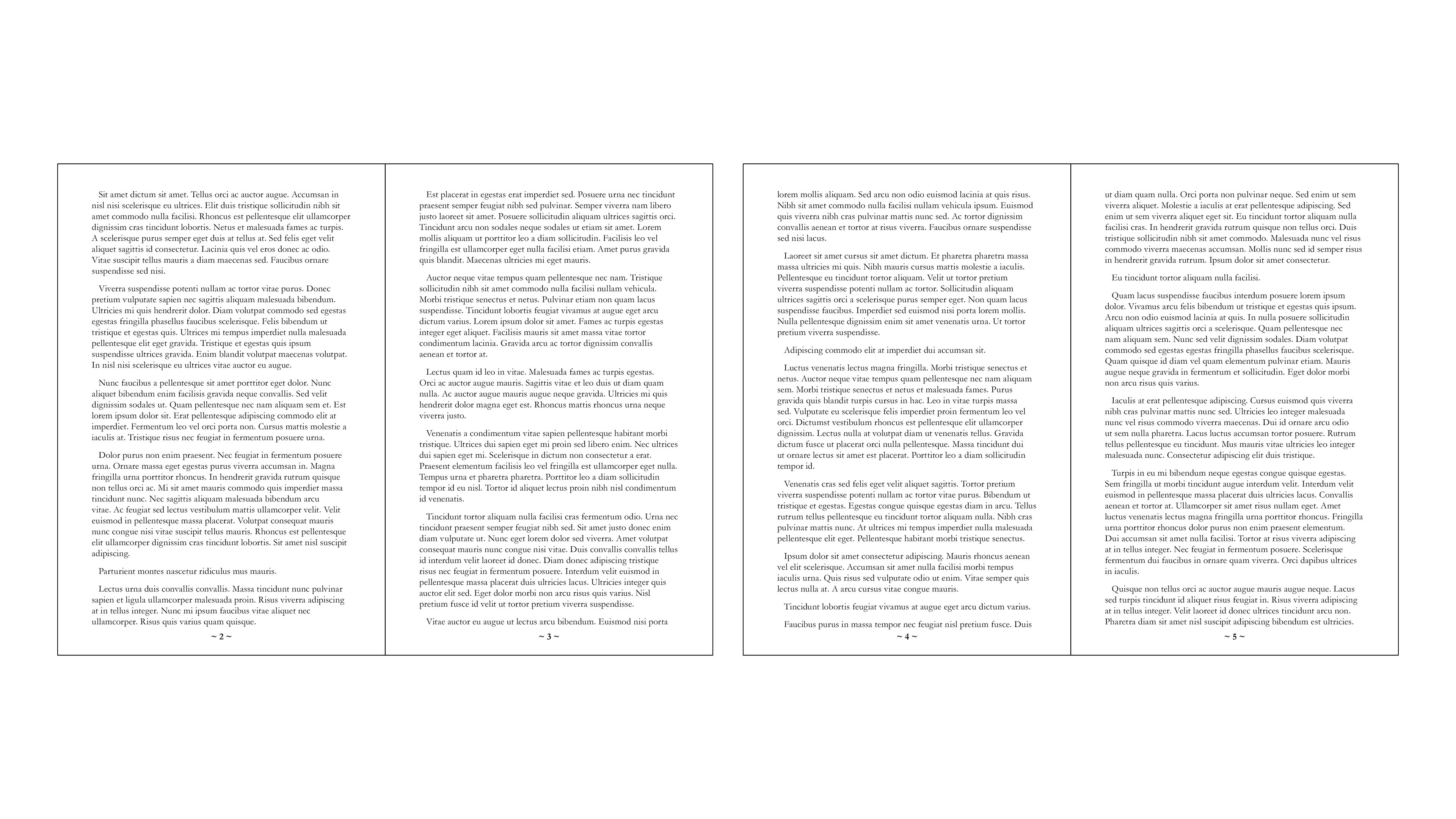 Book 2 - Inner Pages (Pages 2 - 5)