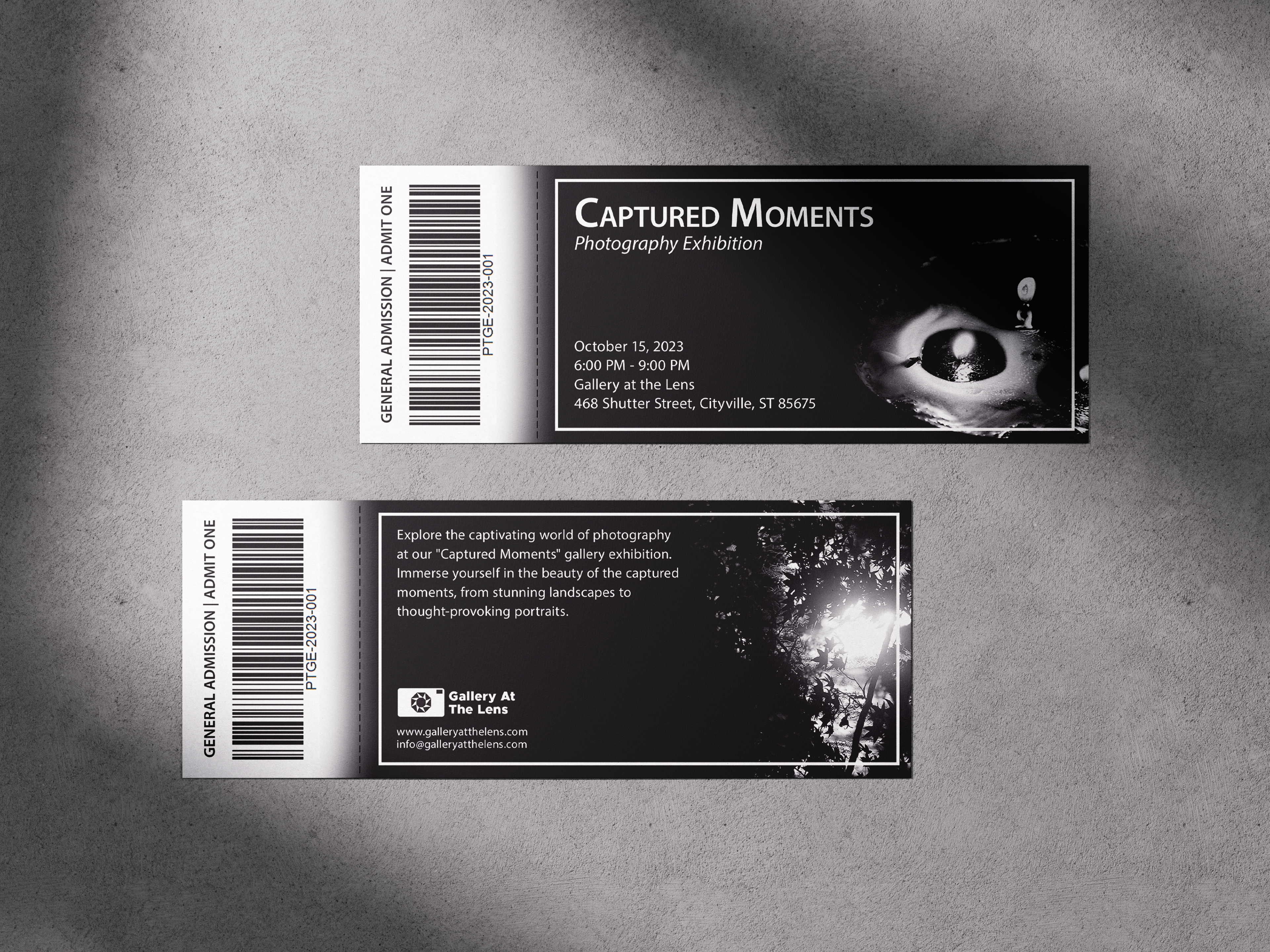 Ticket Back & Front