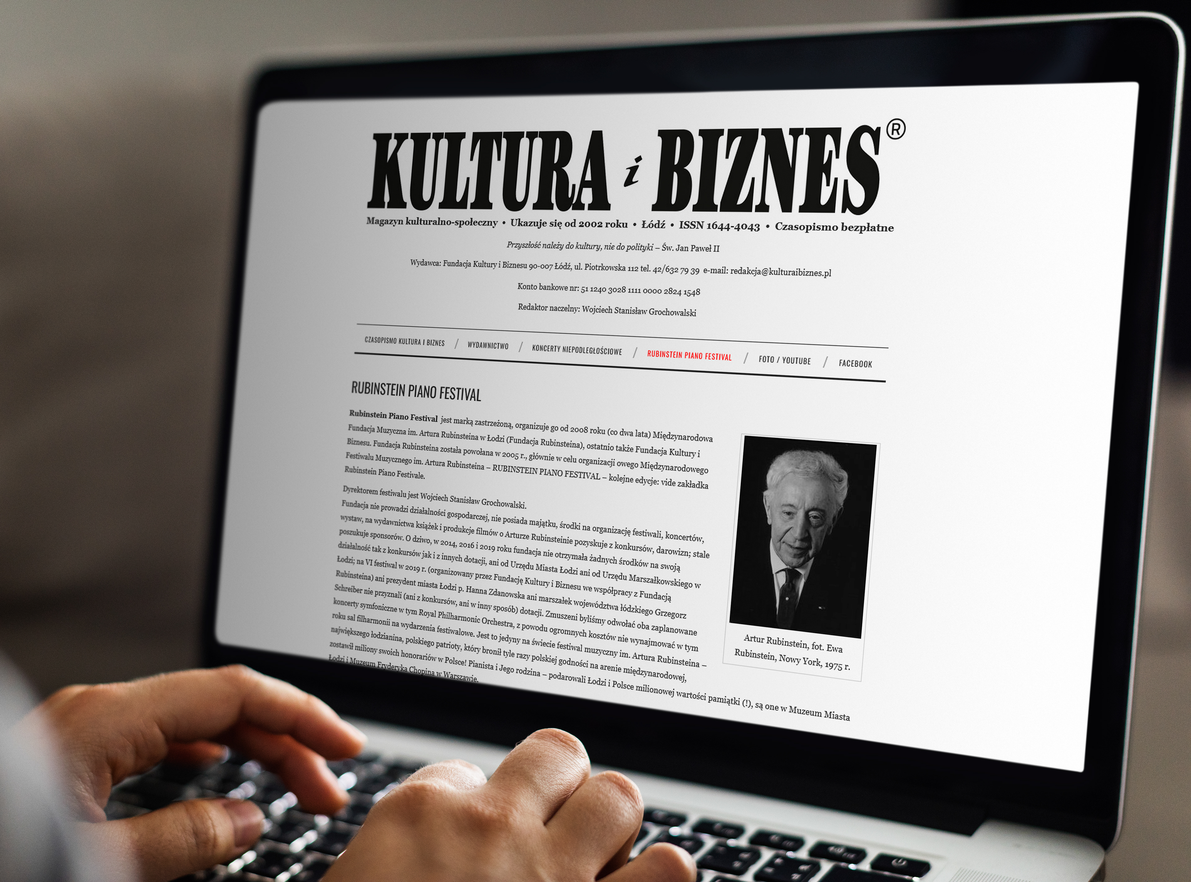 strona internetowa  |  Kultura i Biznes