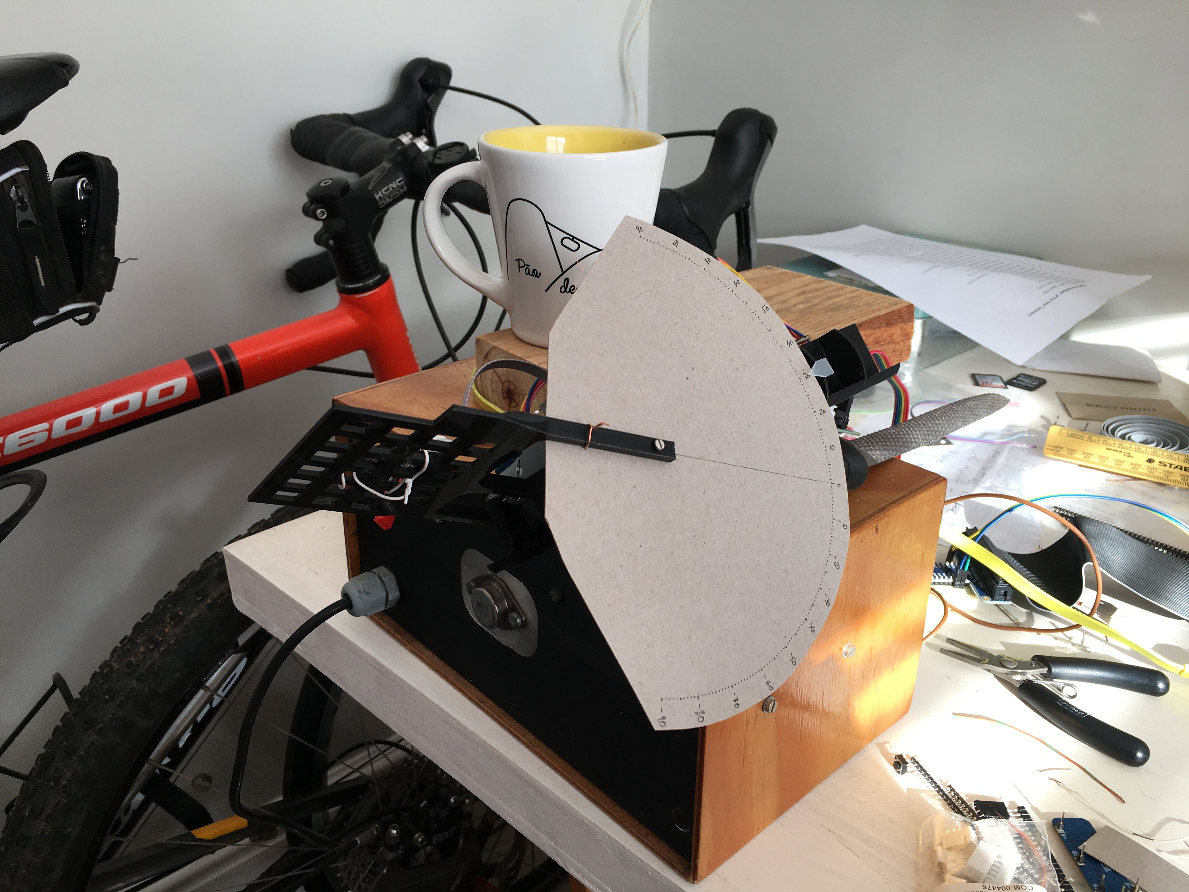 Static testing at 45 degrees roll