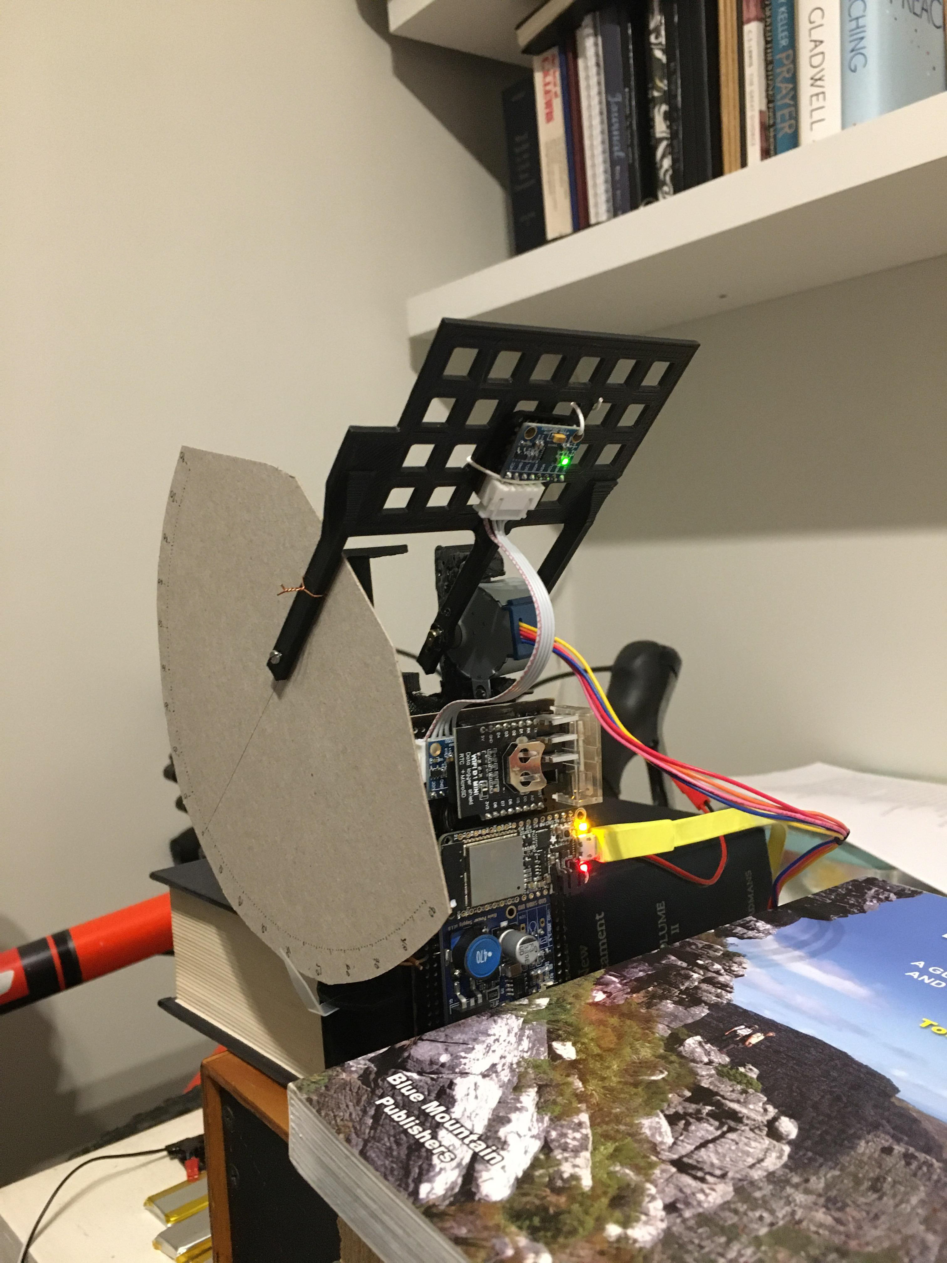 Static testing at 90 degrees pitch