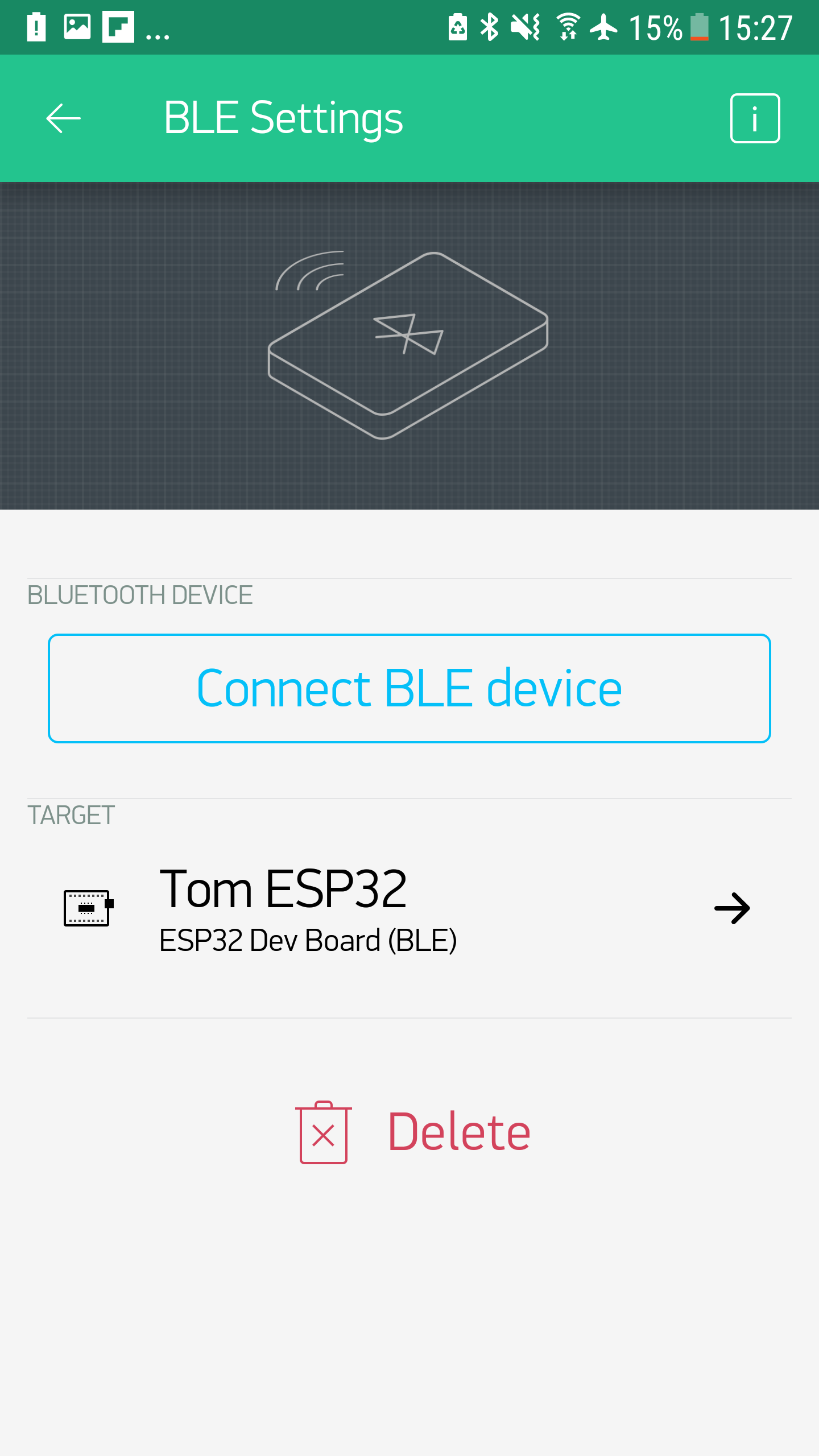 Connecting via BLE
