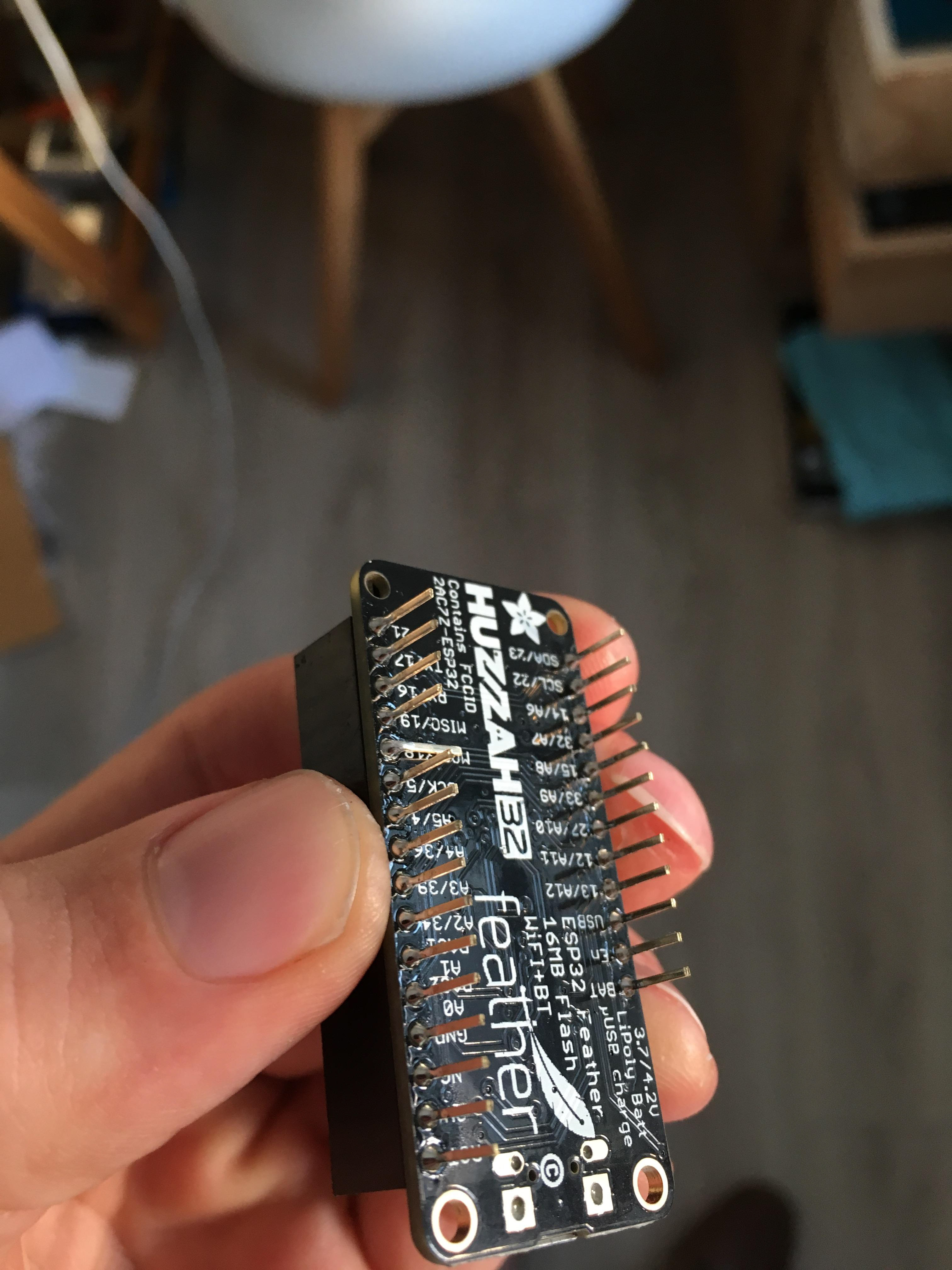 A cheeky flattened pin causing hassles