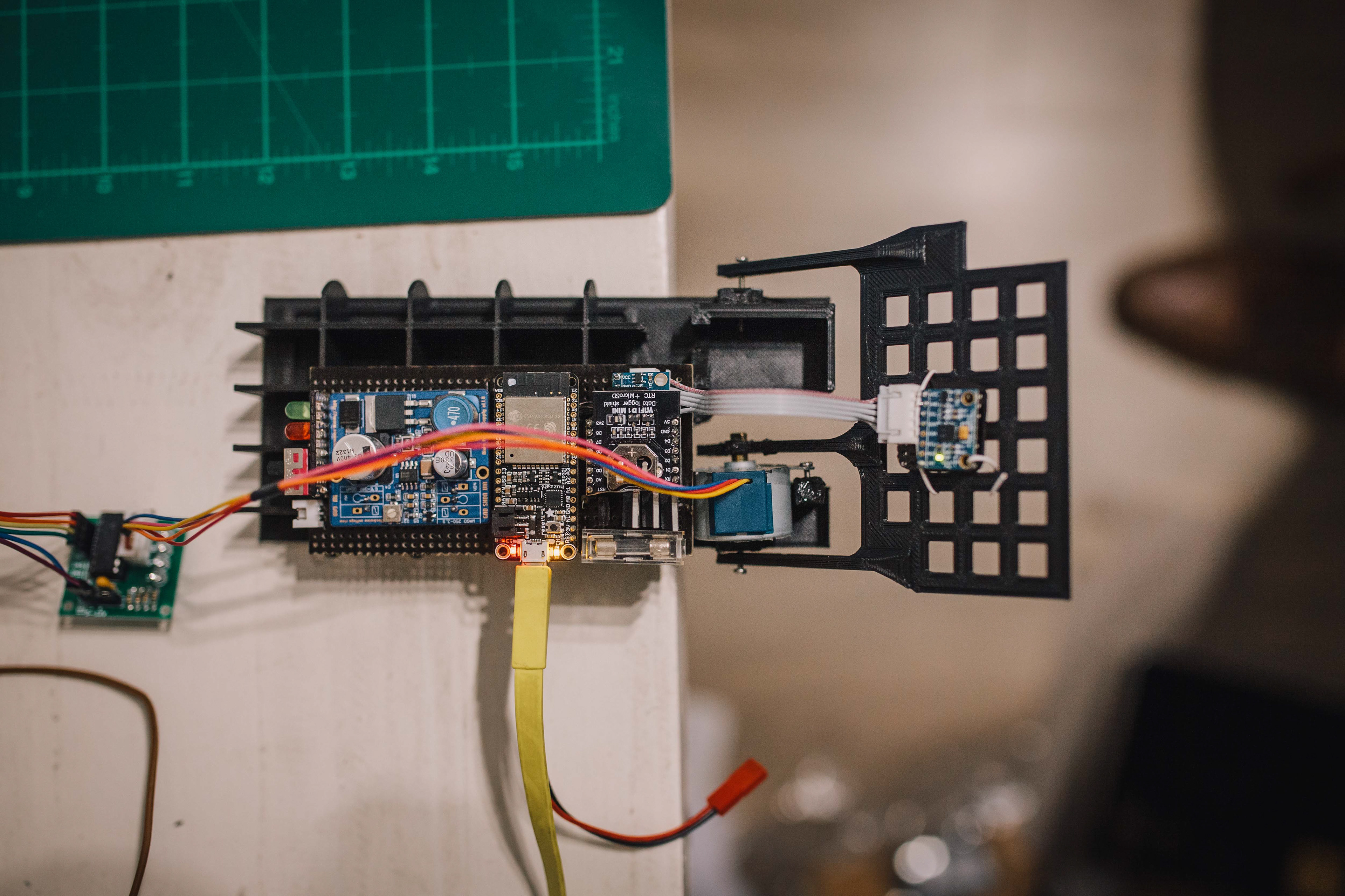 The stepper motor ready for static tests