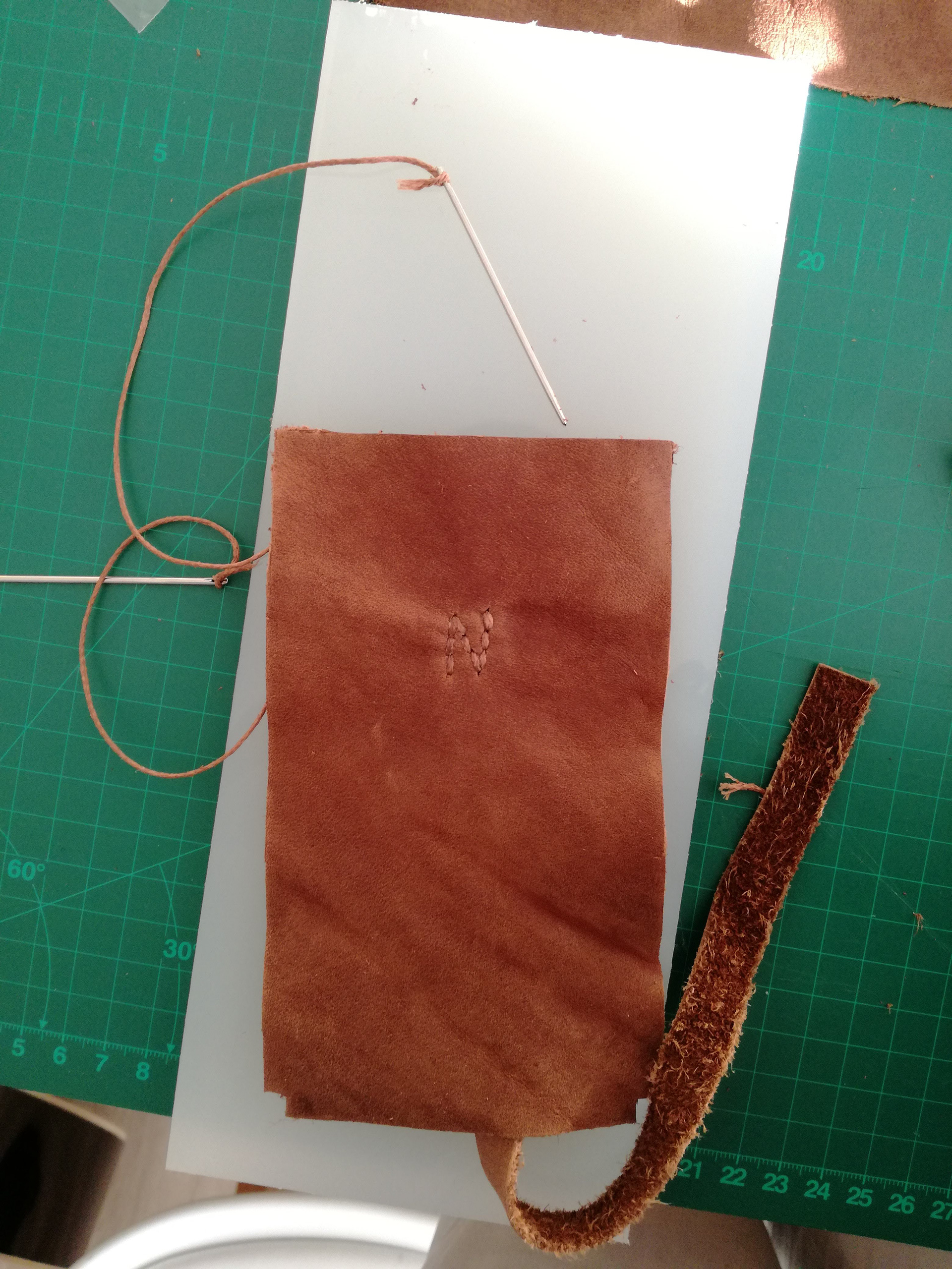 Toggle stitched in