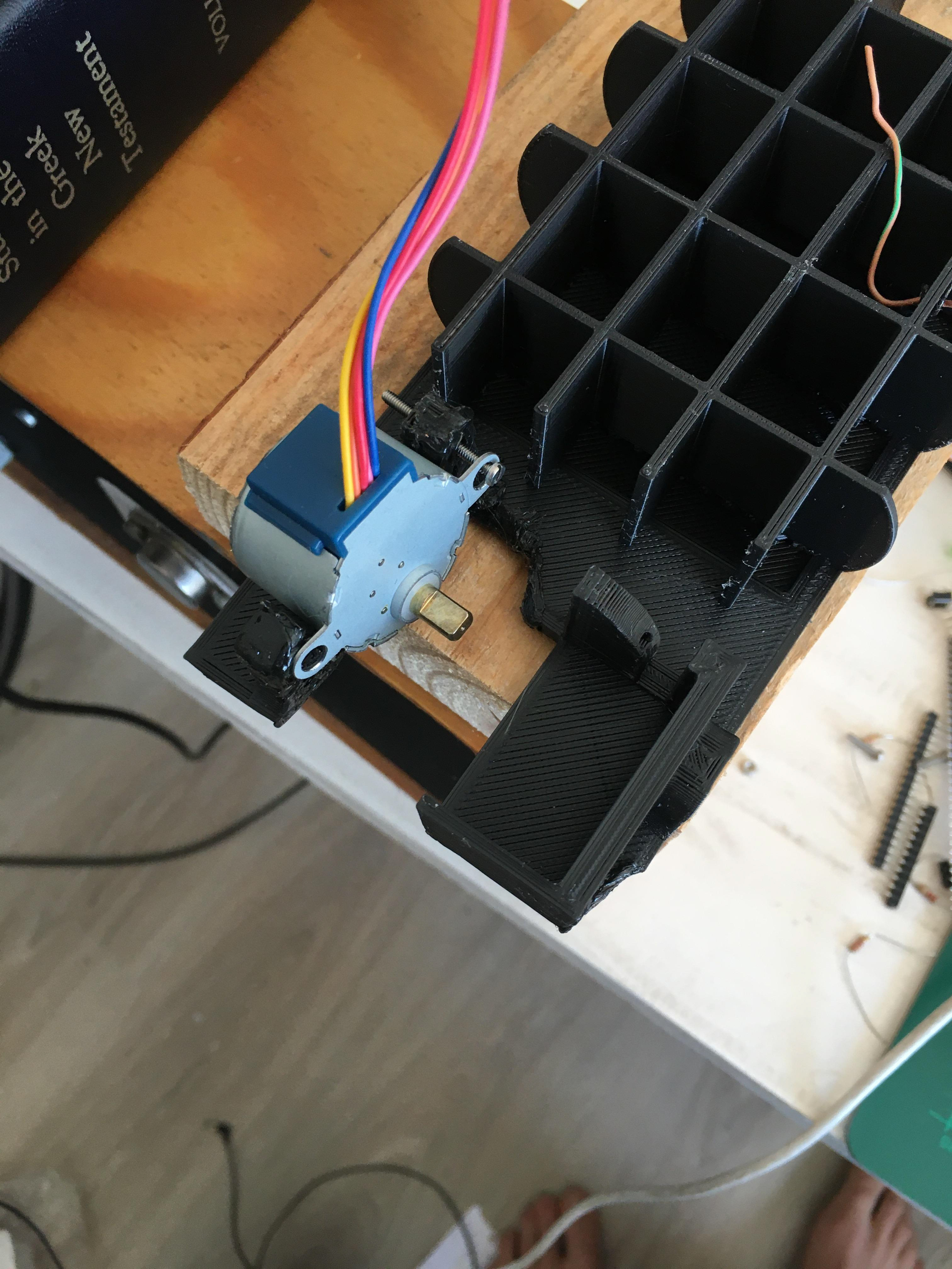 Just the stepper in place