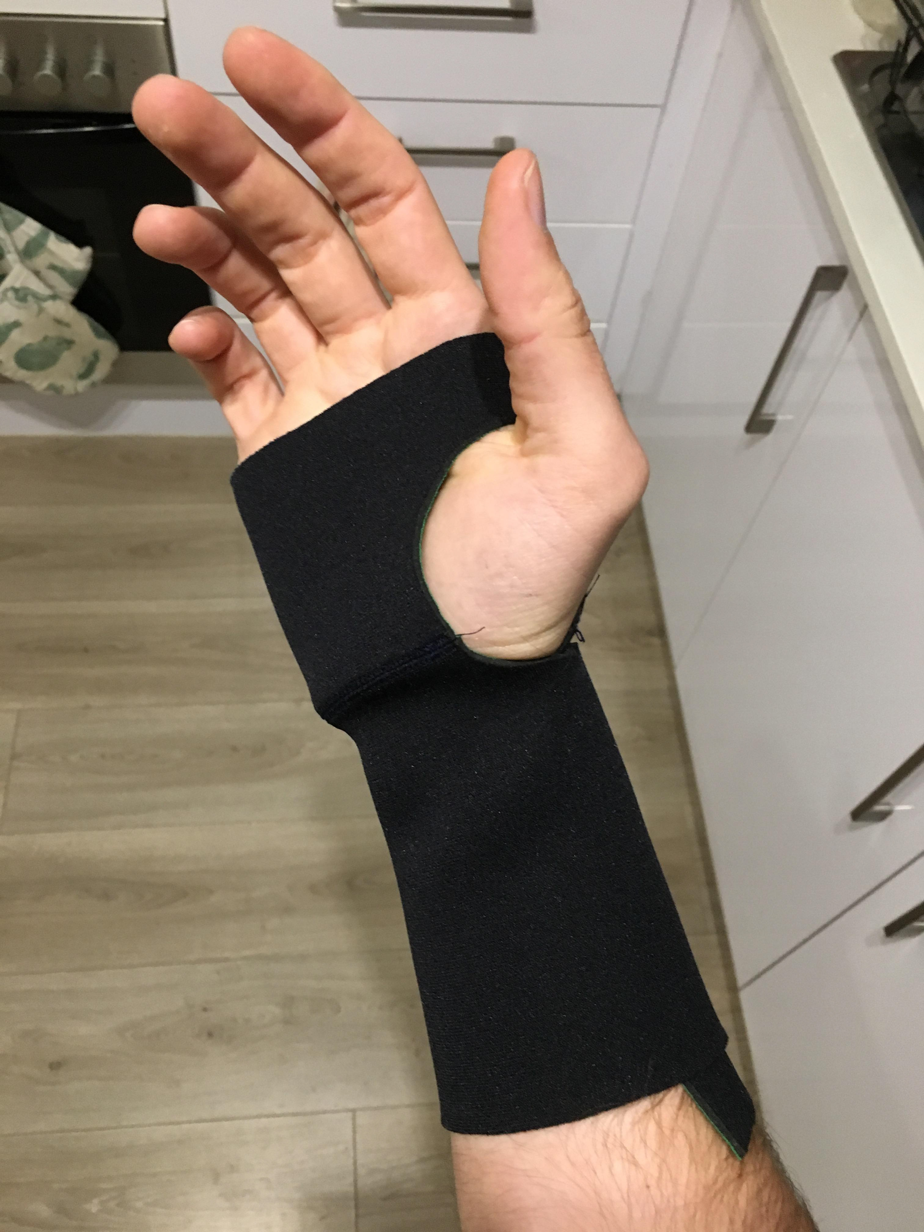 Note the lateral seam