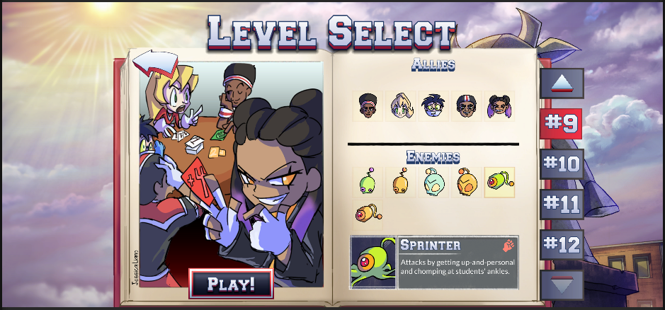Level Select UI Screen
