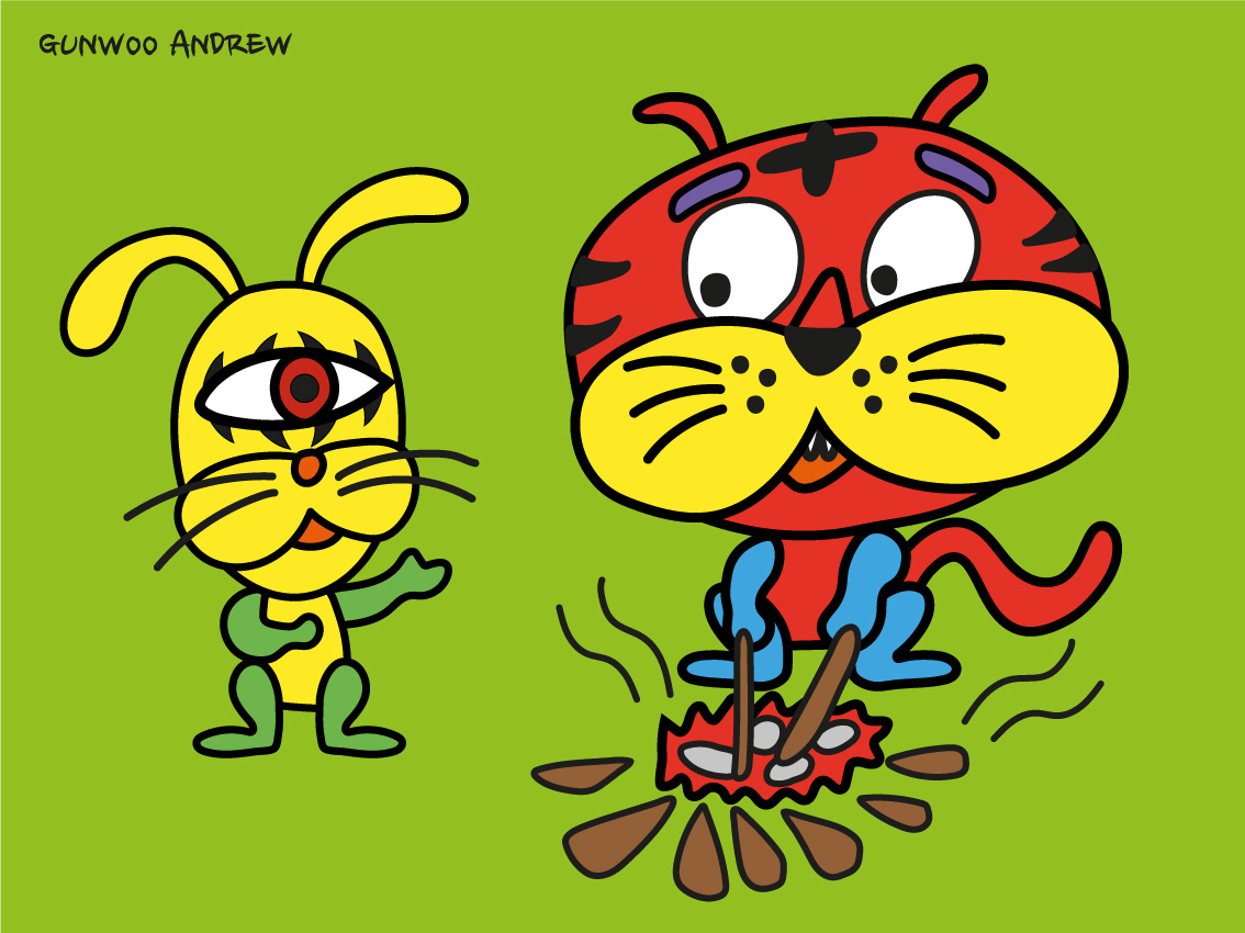 A tiger tricked by a rabbit-01