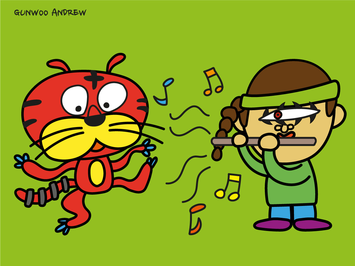 A dancing tiger-01