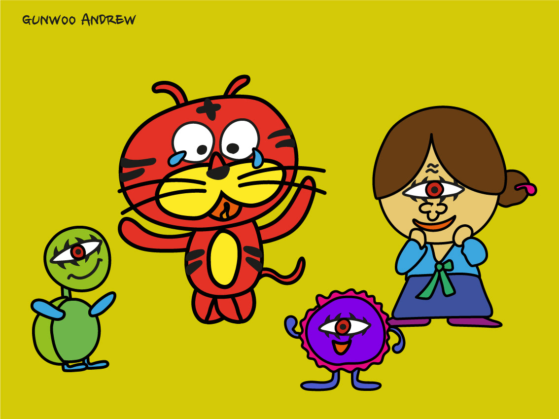 Granny Red Bean Porridge and Tiger-01