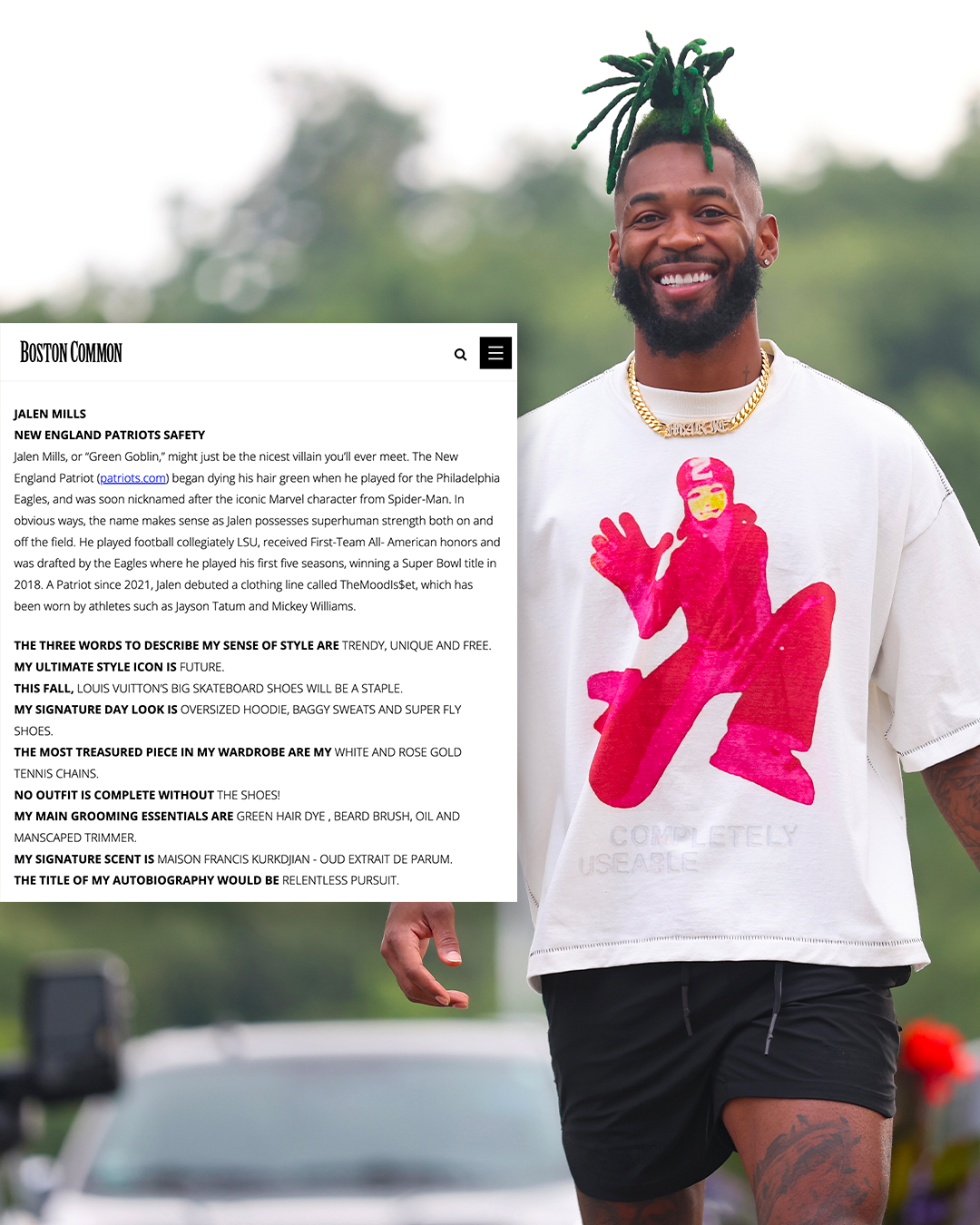 Jalen Mills - Boston Common - Social Media Post