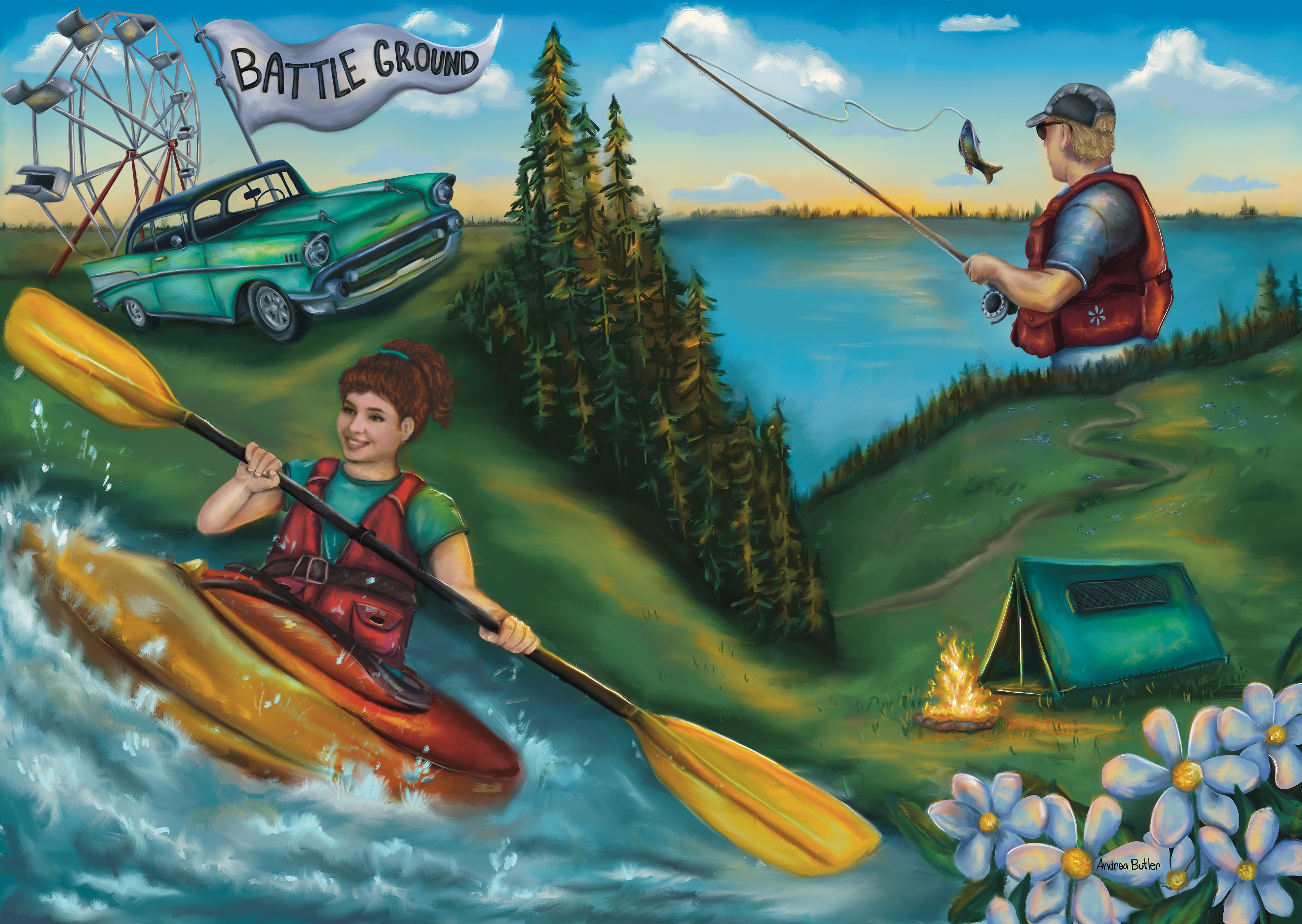 Battle Ground, Washington Walmart Mural